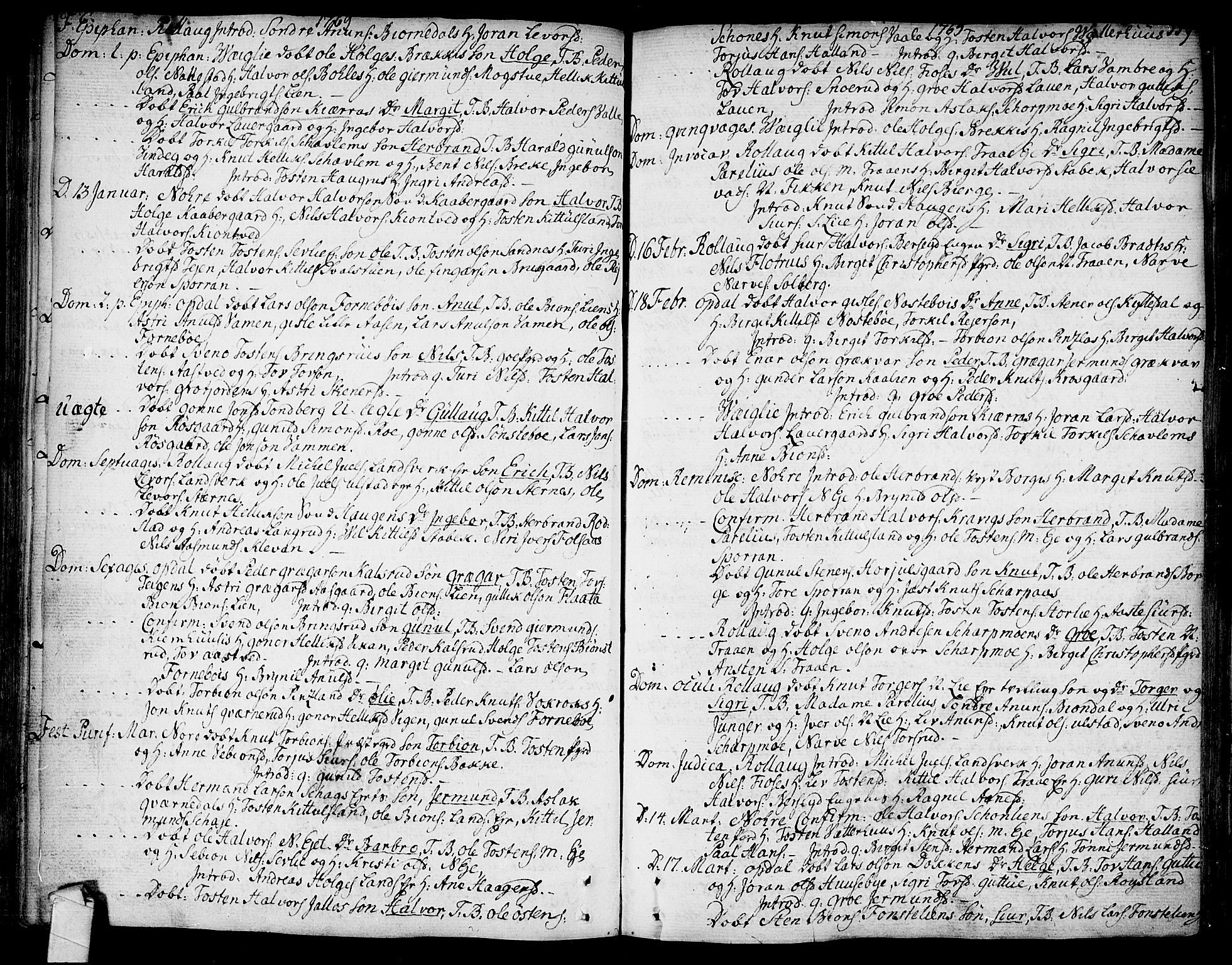 Rollag kirkebøker, SAKO/A-240/F/Fa/L0003: Parish register (official) no. I 3, 1743-1778, p. 119
