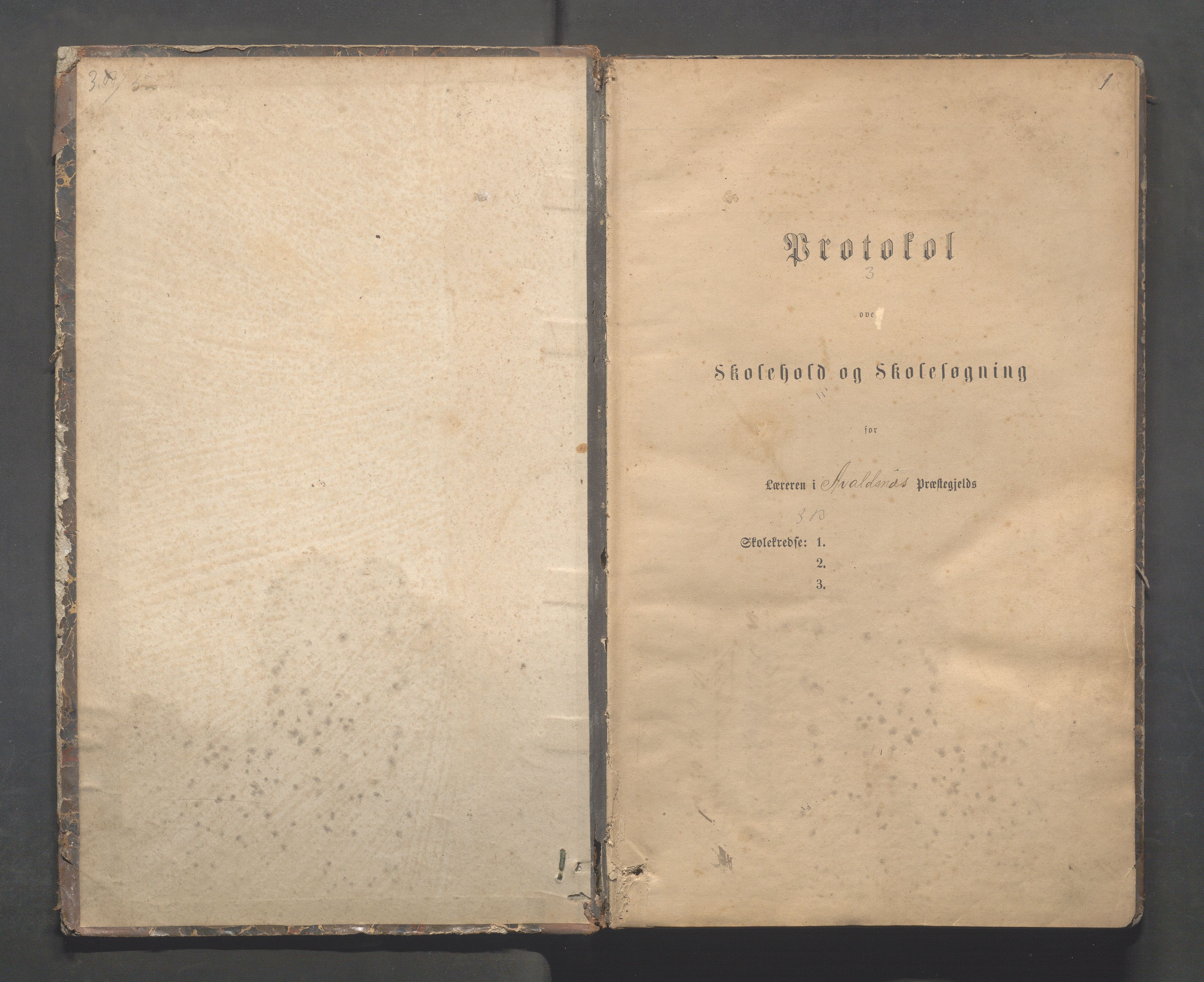 Avaldsnes kommune - Skeie skole, IKAR/A-847/H/L0002: Skoleprotokoll - Kirkebygden skolekrets, 1883-1921, p. 1