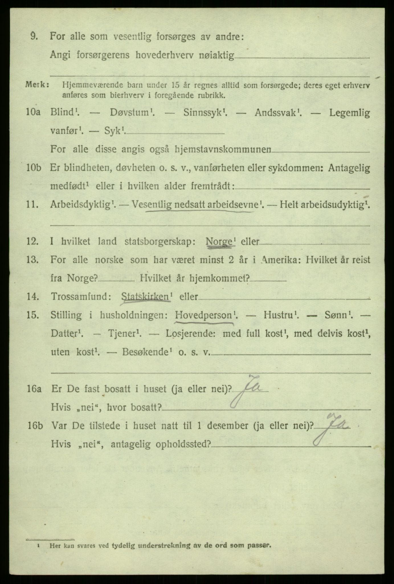 SAB, 1920 census for Masfjorden, 1920, p. 4478