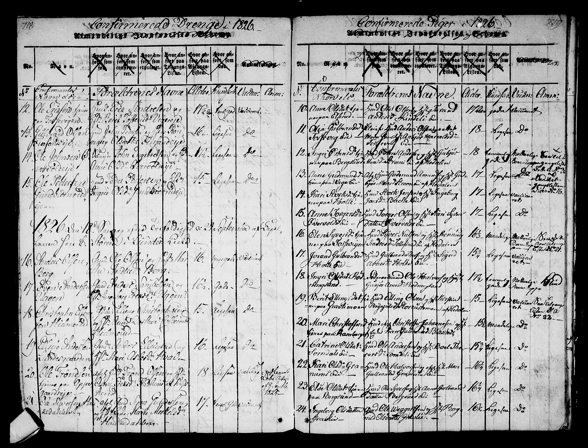 Norderhov kirkebøker, AV/SAKO-A-237/F/Fa/L0008: Parish register (official) no. 8, 1814-1833, p. 718-719