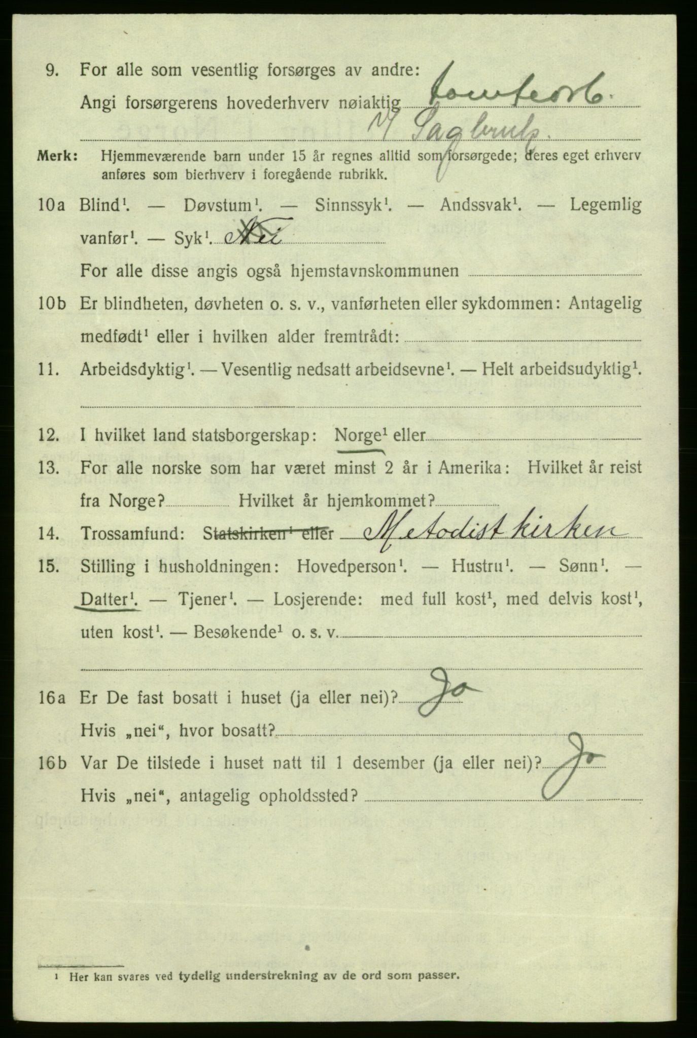 SAO, 1920 census for Fredrikshald, 1920, p. 8447