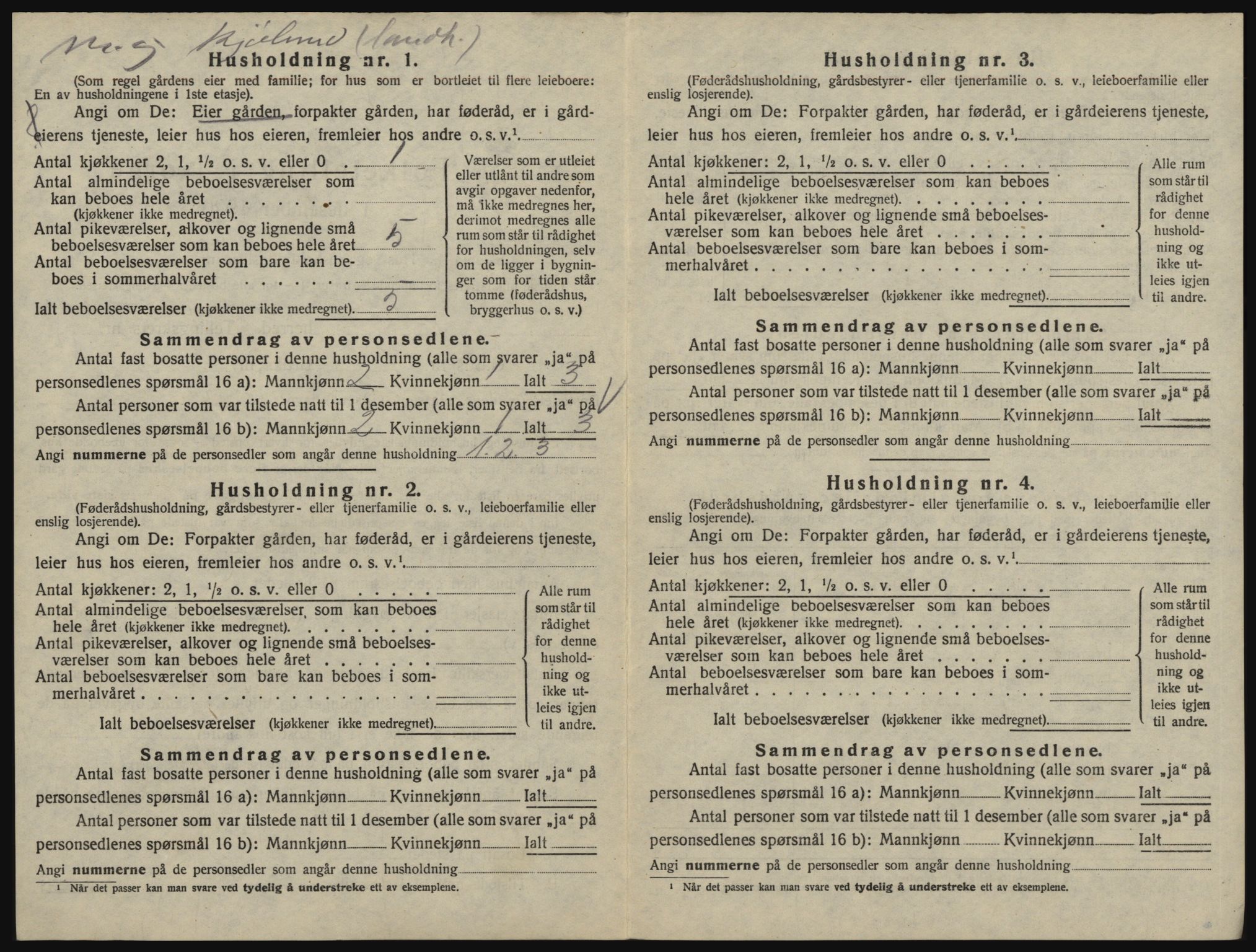 SAO, 1920 census for Glemmen, 1920, p. 64