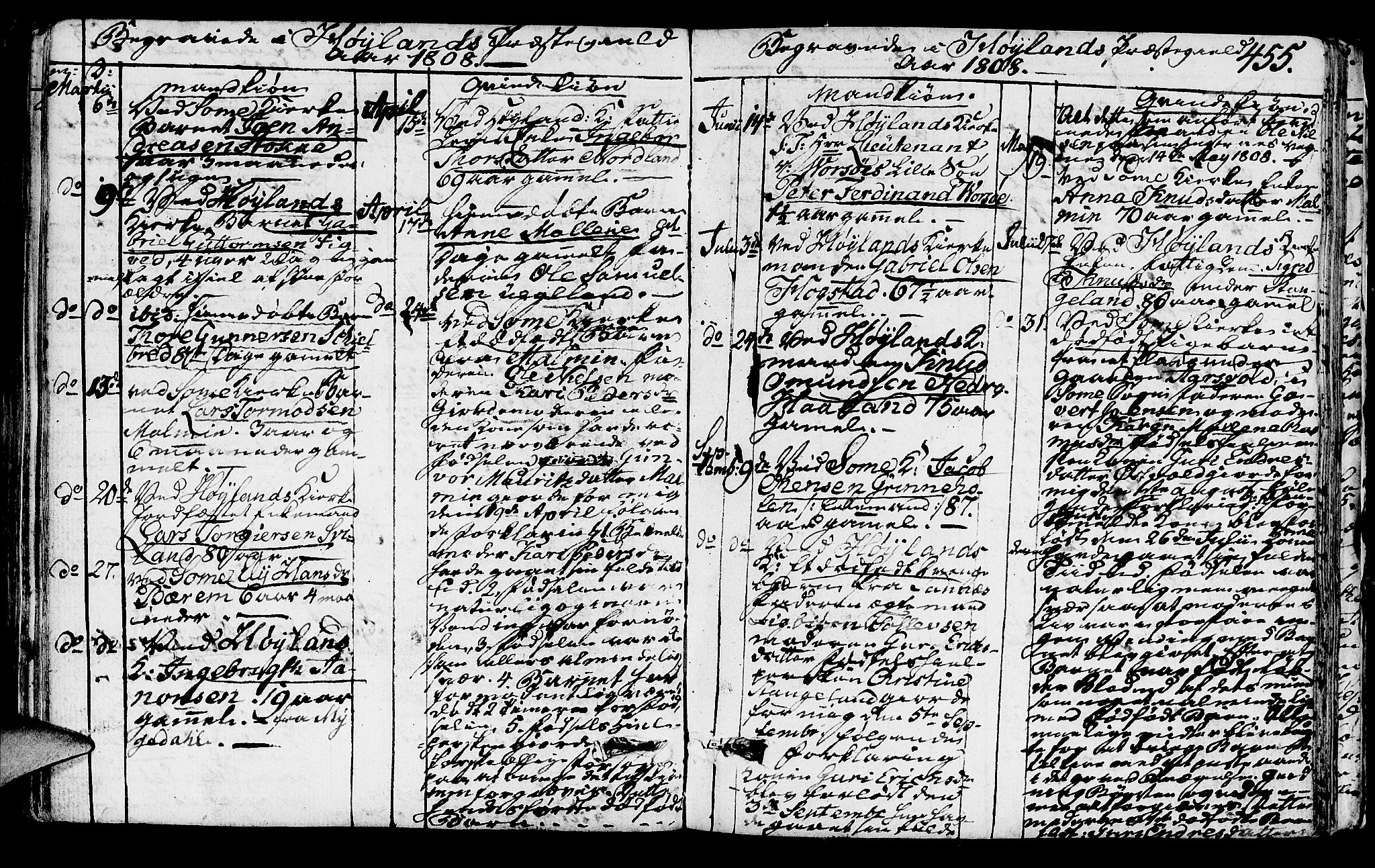 Høyland sokneprestkontor, SAST/A-101799/001/30BA/L0005: Parish register (official) no. A 5, 1804-1815, p. 455