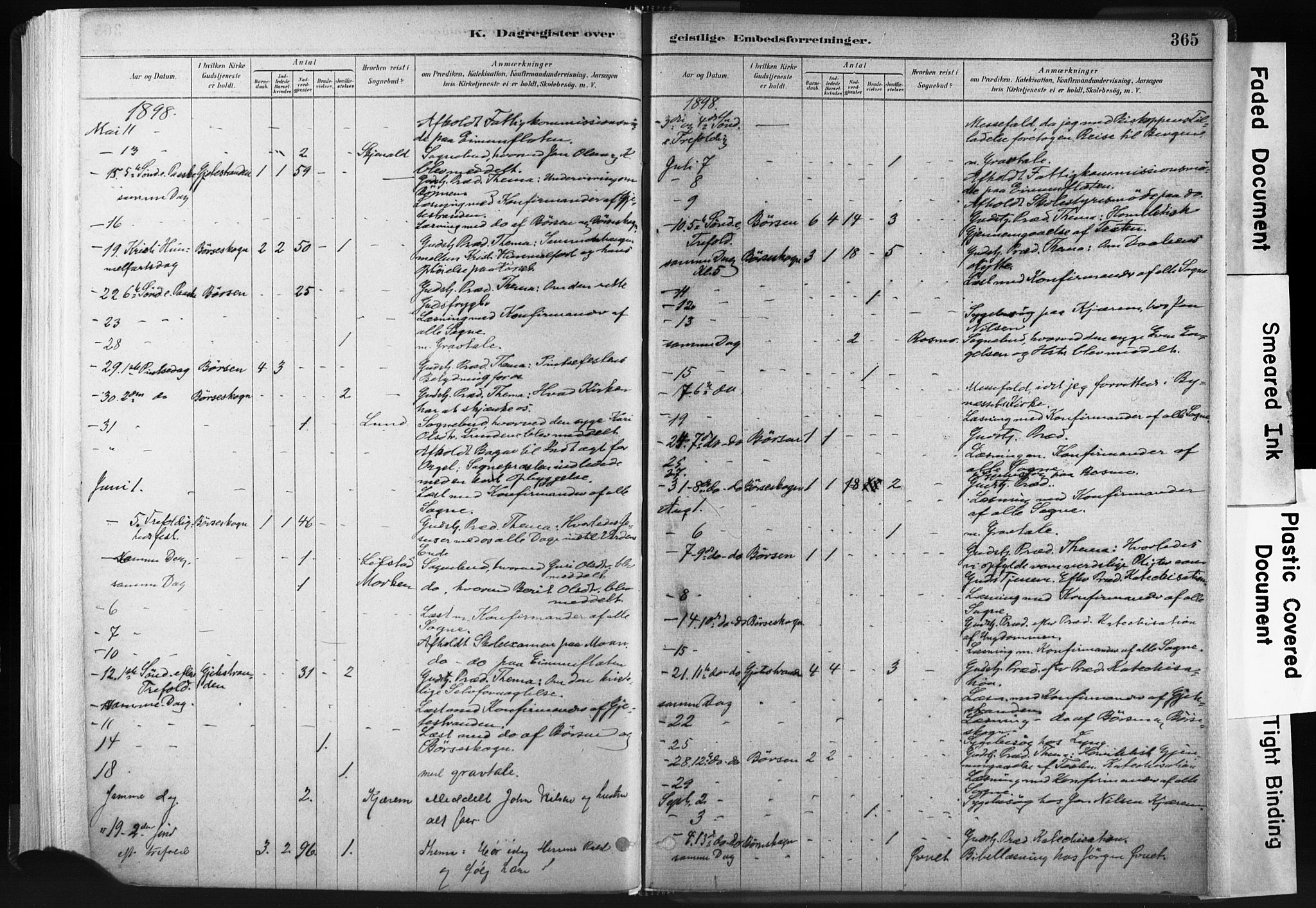 Ministerialprotokoller, klokkerbøker og fødselsregistre - Sør-Trøndelag, AV/SAT-A-1456/665/L0773: Parish register (official) no. 665A08, 1879-1905, p. 365