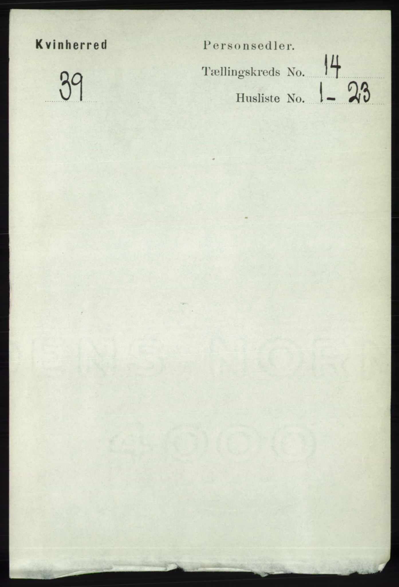 RA, 1891 census for 1224 Kvinnherad, 1891, p. 4666