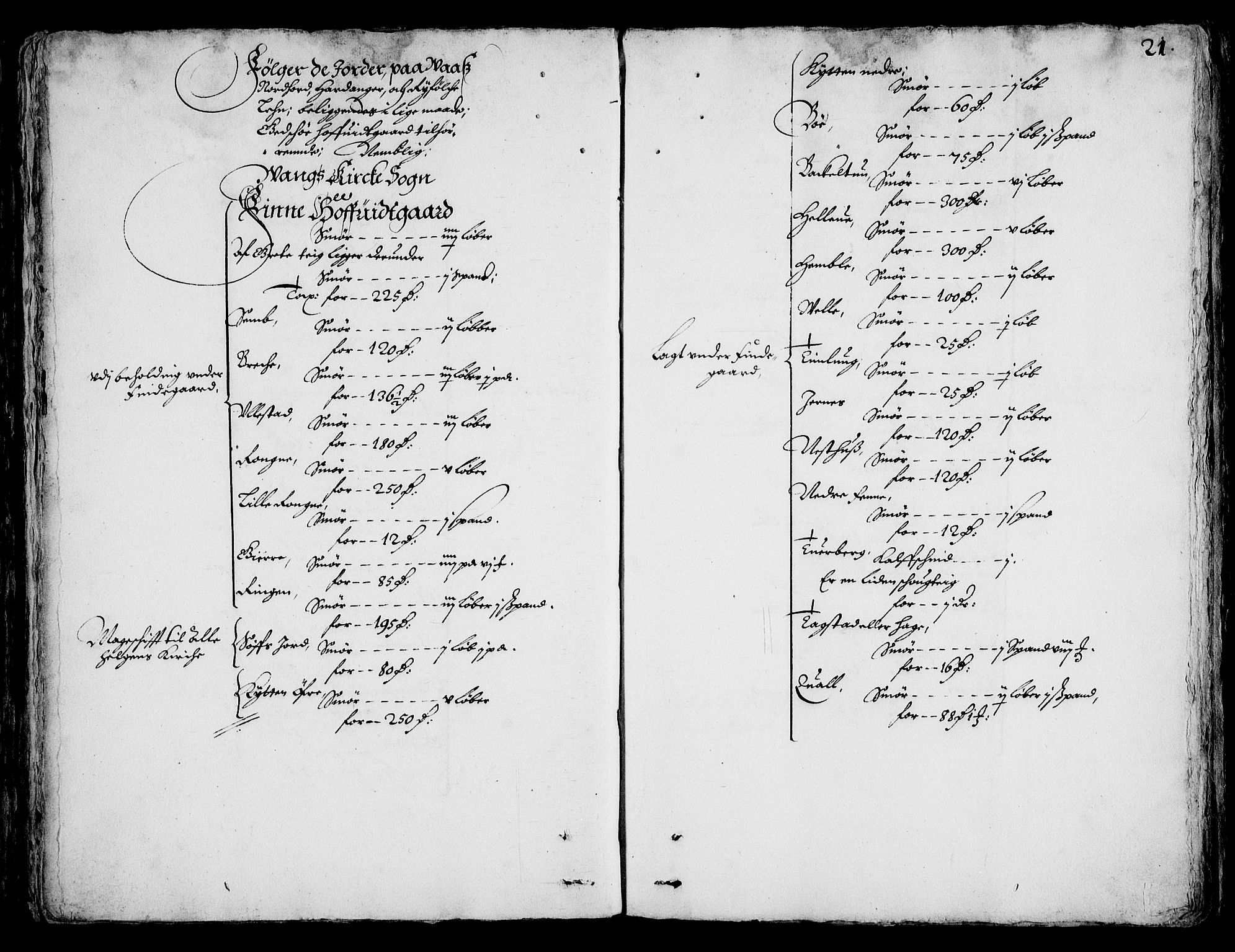 Rentekammeret inntil 1814, Realistisk ordnet avdeling, RA/EA-4070/On/L0001/0002: Statens gods / [Jj 2]: Jordebok og forklaring over atkomstene til Hannibal Sehesteds gods, 1651, p. 1020b-1021a