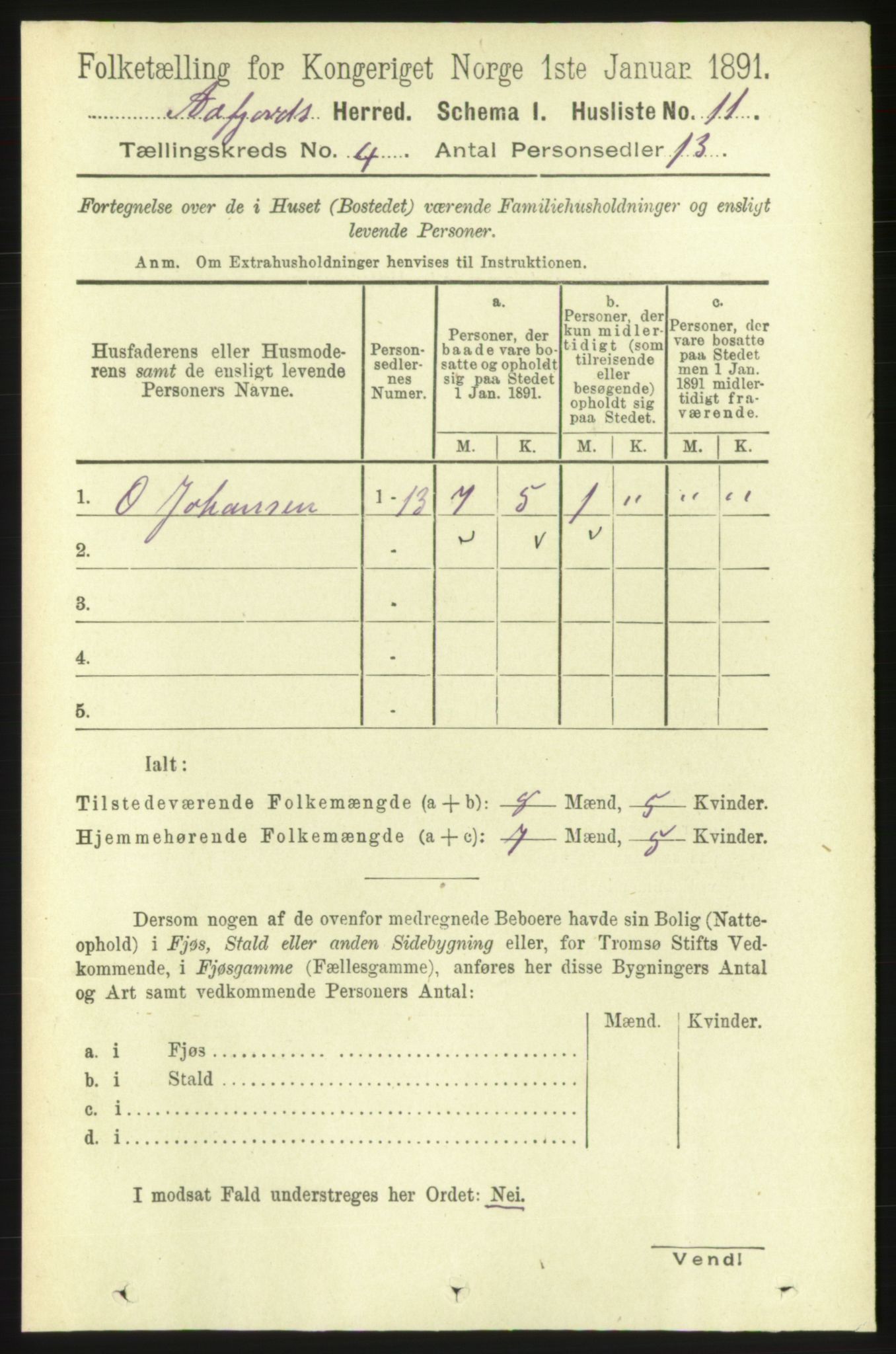 RA, 1891 census for 1630 Åfjord, 1891, p. 752