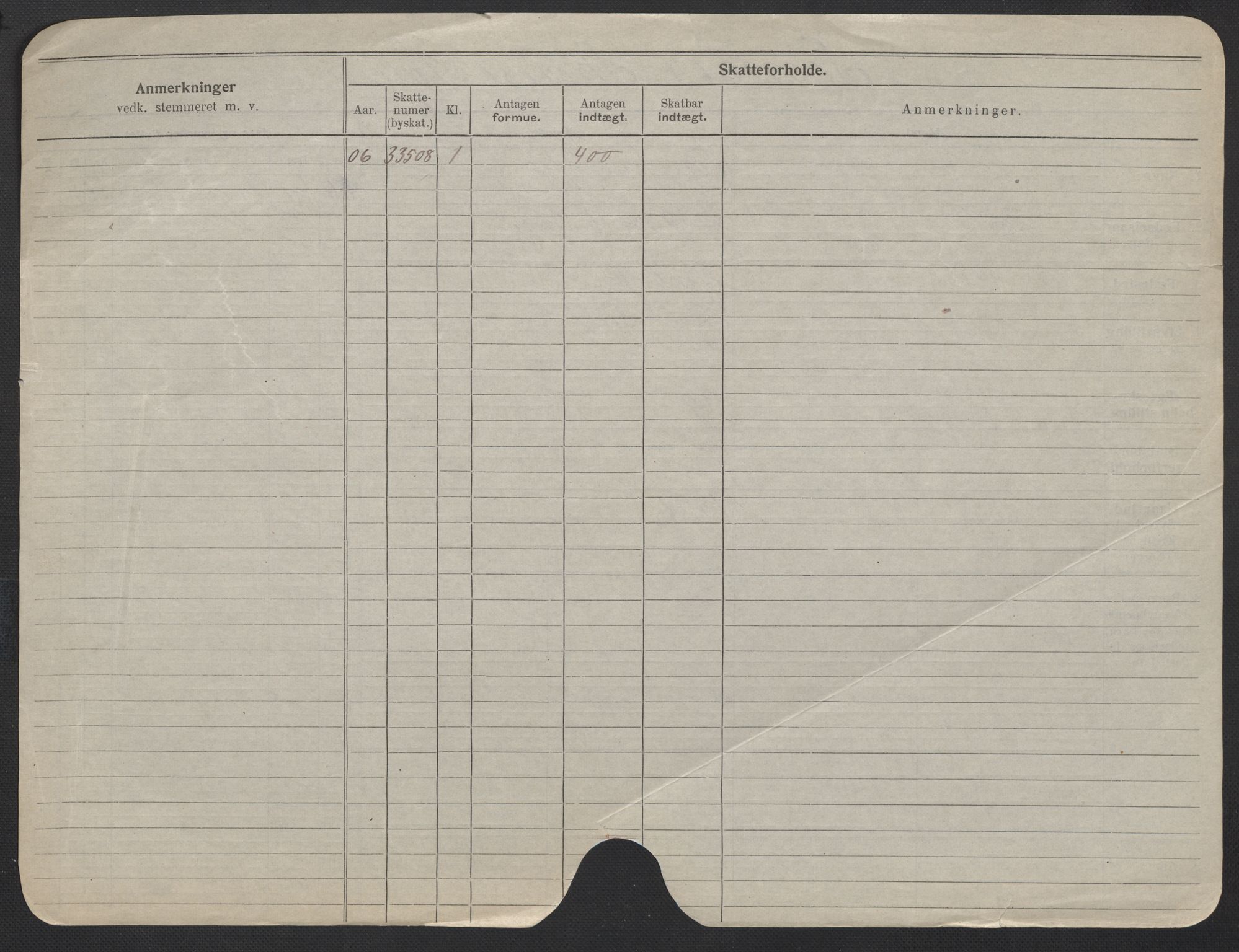 Oslo folkeregister, Registerkort, AV/SAO-A-11715/F/Fa/Fac/L0024: Kvinner, 1906-1914, p. 1206b