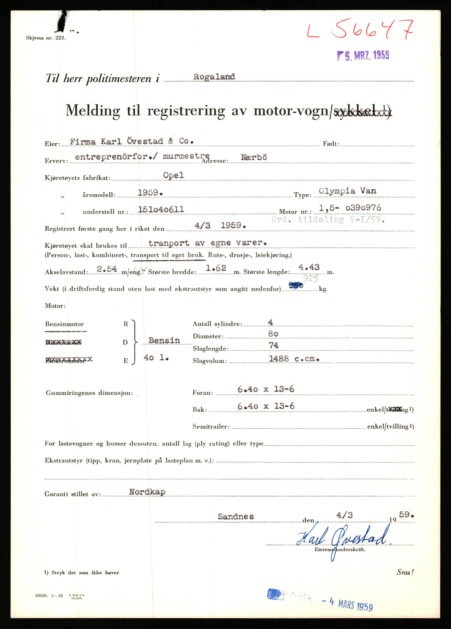 Stavanger trafikkstasjon, AV/SAST-A-101942/0/F/L0056: L-56500 - L-57199, 1930-1971, p. 440