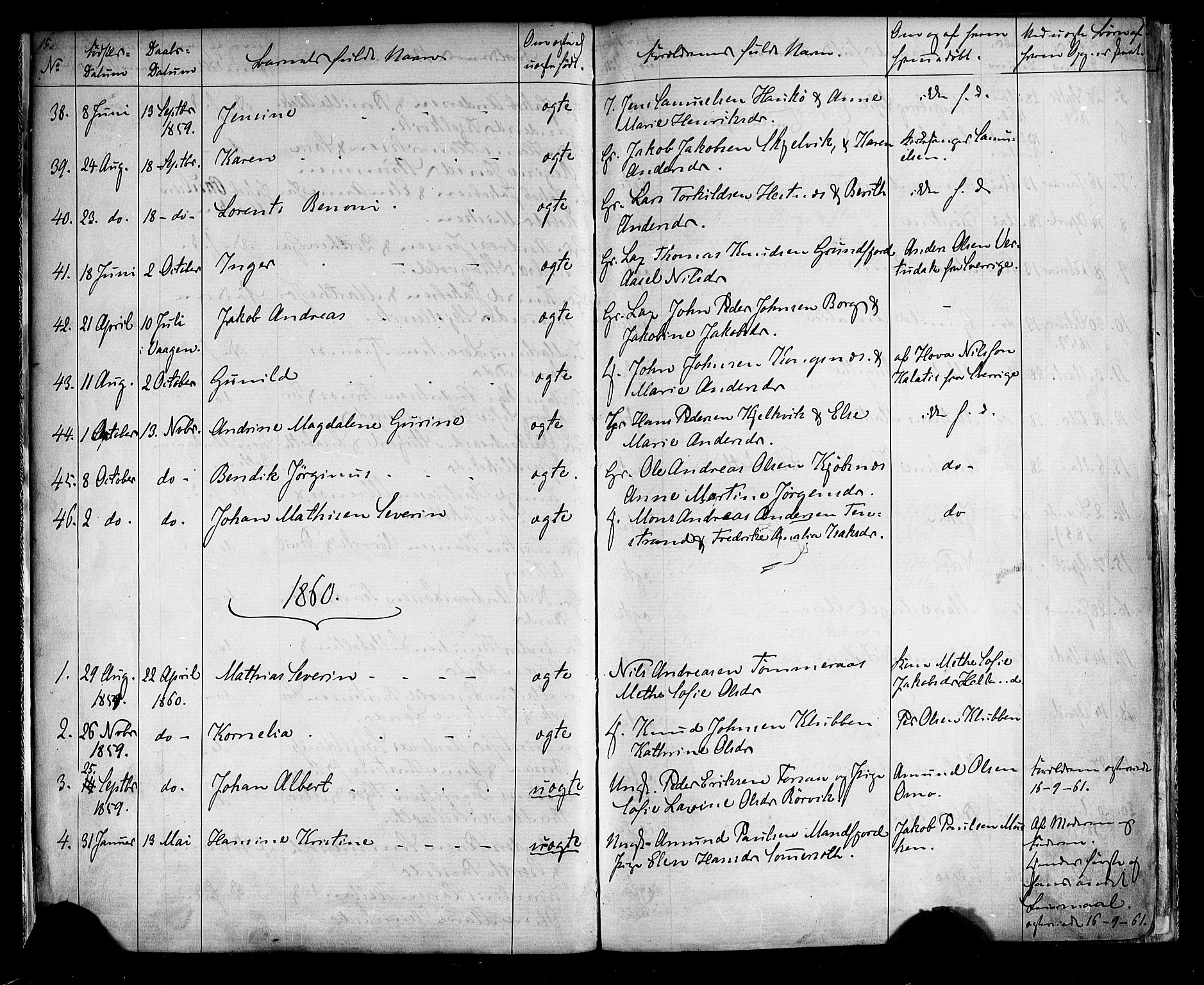 Ministerialprotokoller, klokkerbøker og fødselsregistre - Nordland, SAT/A-1459/861/L0866: Parish register (official) no. 861A01, 1854-1864