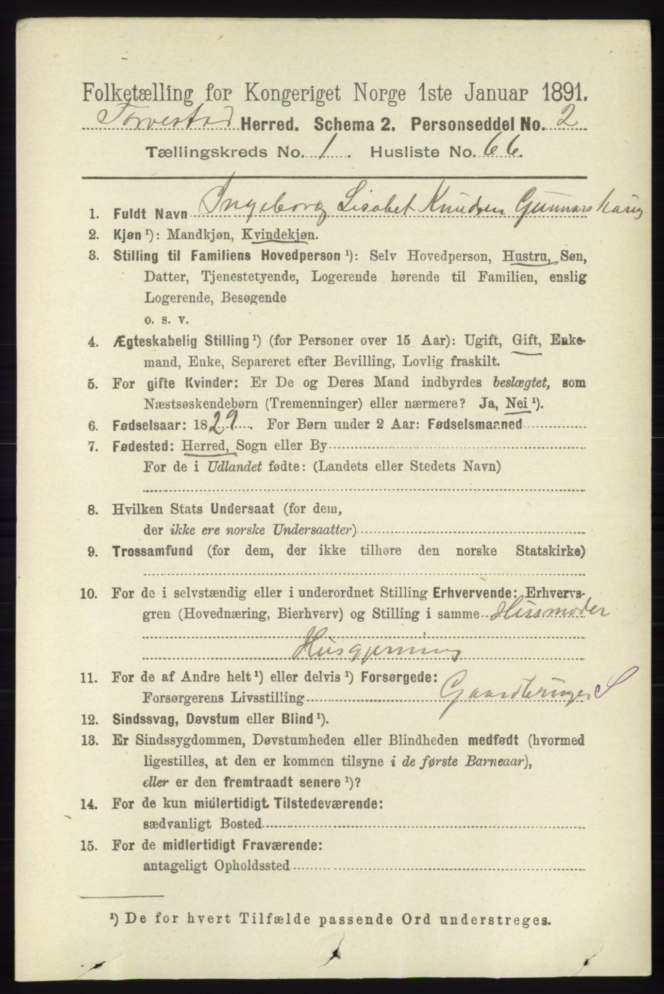 RA, 1891 census for 1152 Torvastad, 1891, p. 444