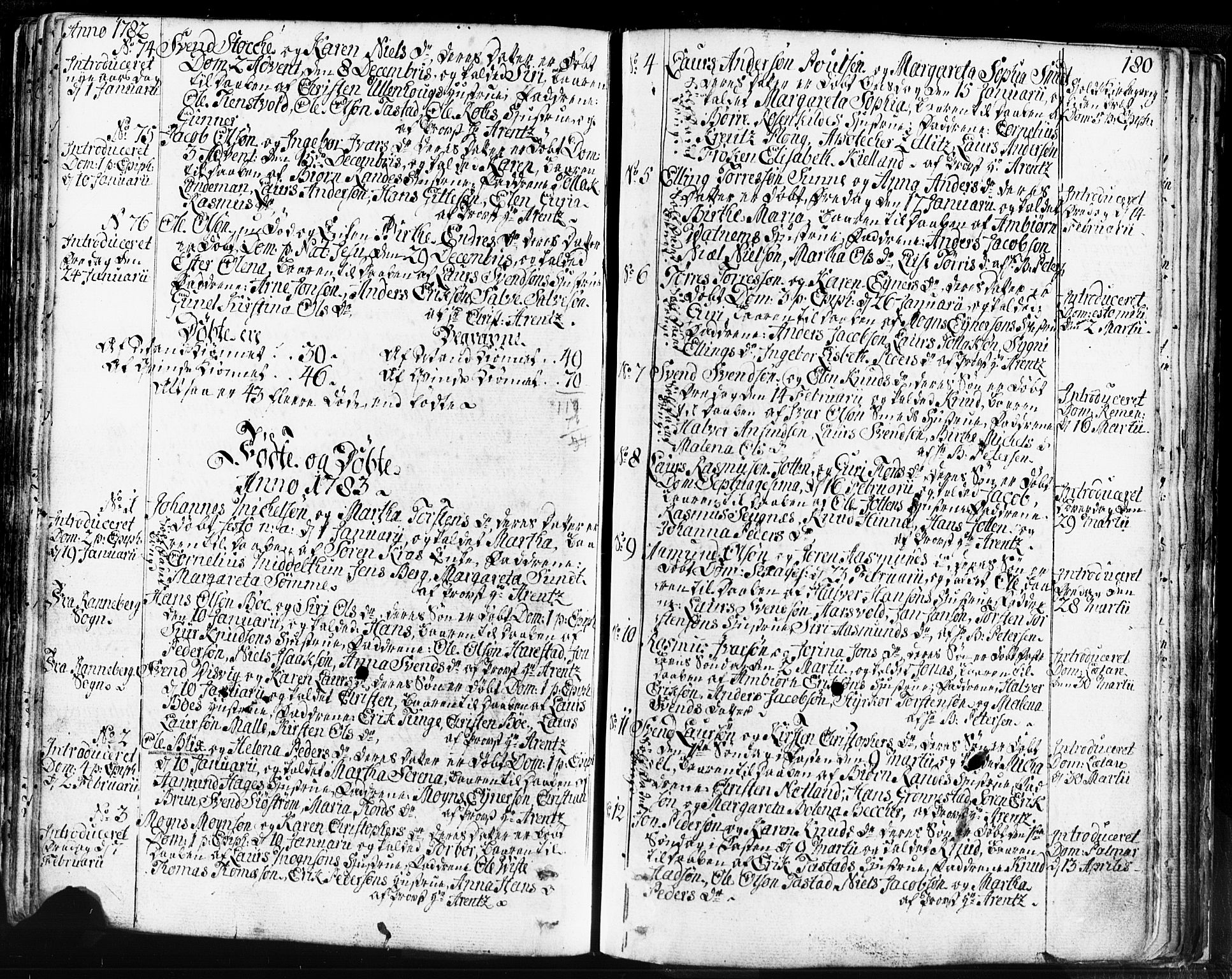 Domkirken sokneprestkontor, SAST/A-101812/001/30/30BB/L0004: Parish register (copy) no. B 4, 1752-1790, p. 180