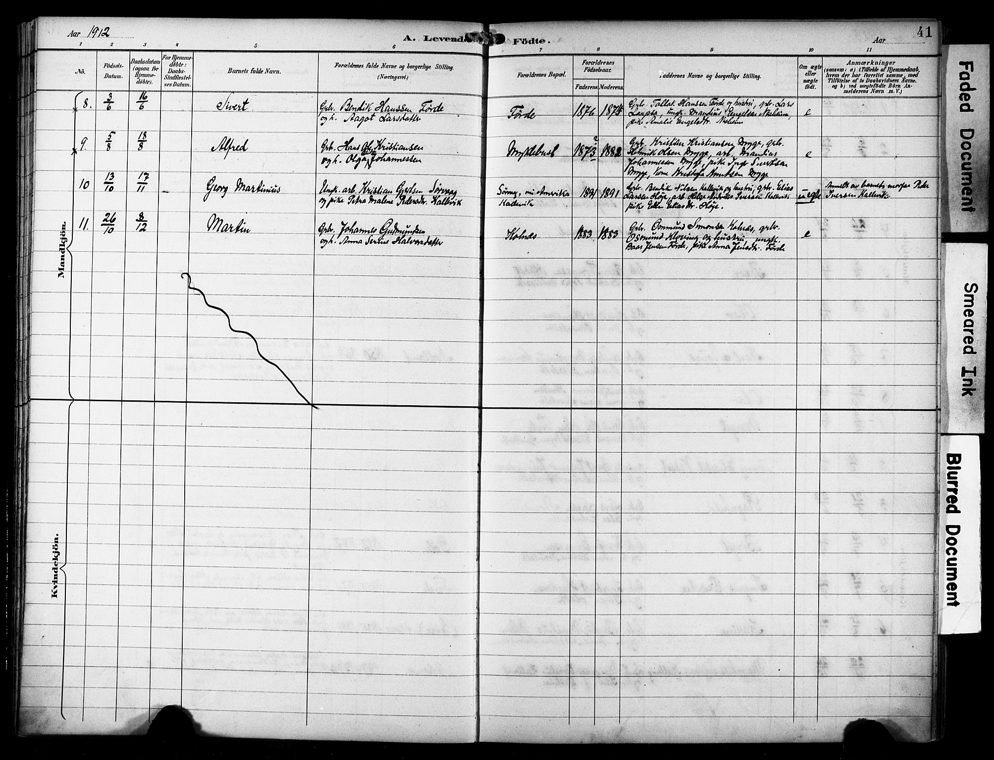 Avaldsnes sokneprestkontor, SAST/A -101851/H/Ha/Haa/L0016: Parish register (official) no. A 16, 1893-1918, p. 41