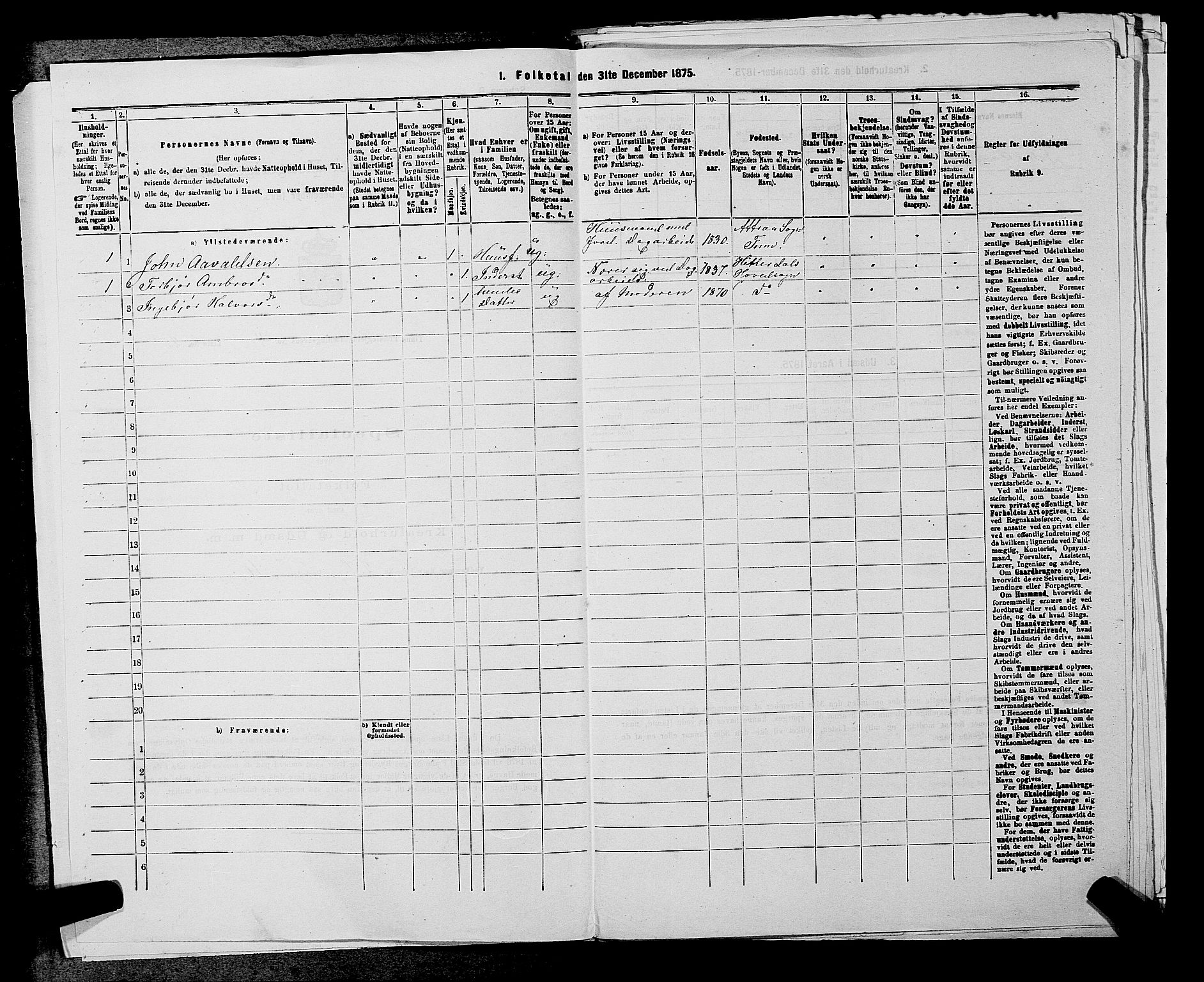 SAKO, 1875 census for 0826P Tinn, 1875, p. 509