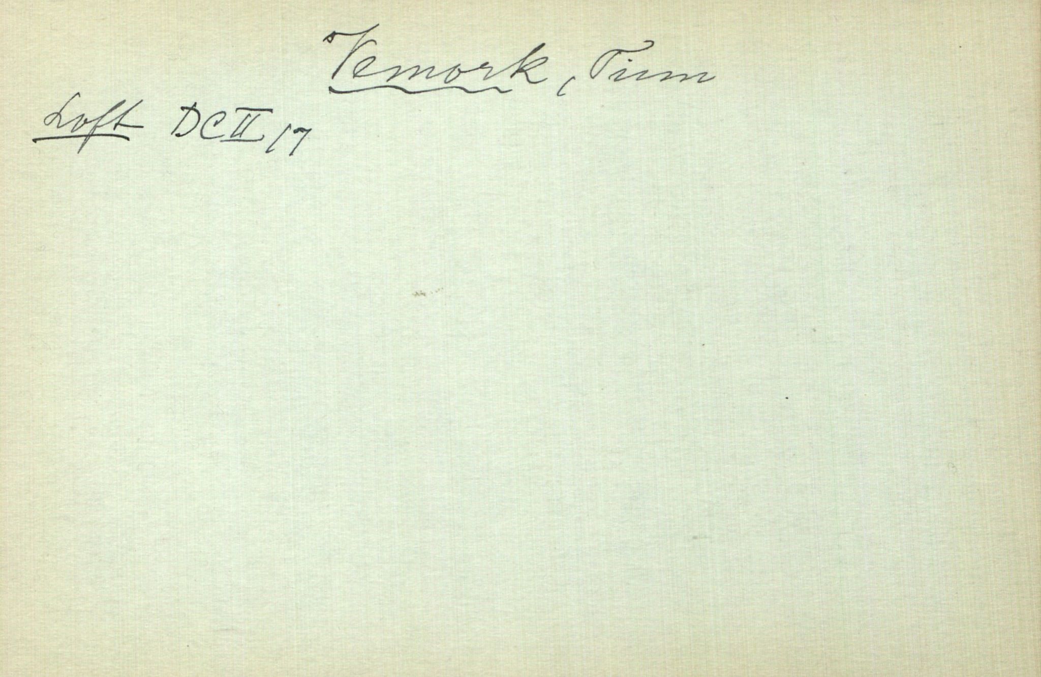 Rikard Berge, TEMU/TGM-A-1003/I/L0023: Personregister- V, 1910-1950