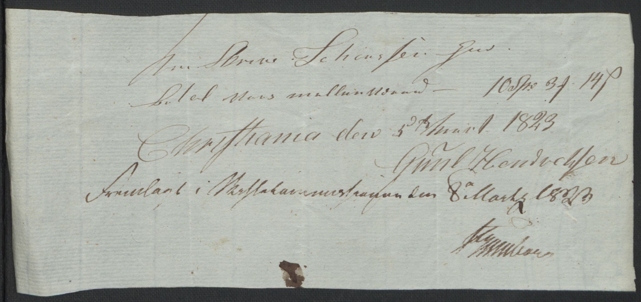 Forsvaret, Generalauditøren, AV/RA-RAFA-1772/F/Fj/Fjb/L0005: Skifter 1818 - 1823, 1818-1823, p. 206