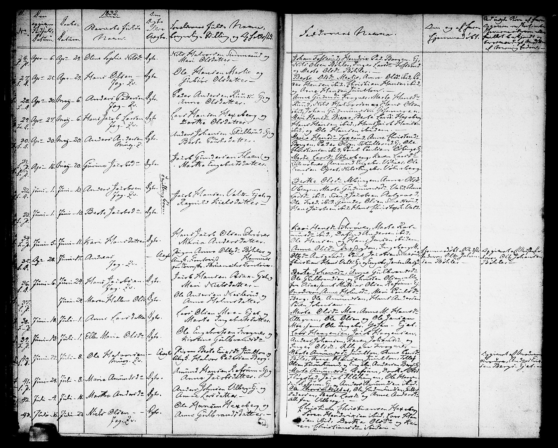 Sørum prestekontor Kirkebøker, AV/SAO-A-10303/F/Fa/L0004: Parish register (official) no. I 4, 1829-1845, p. 11