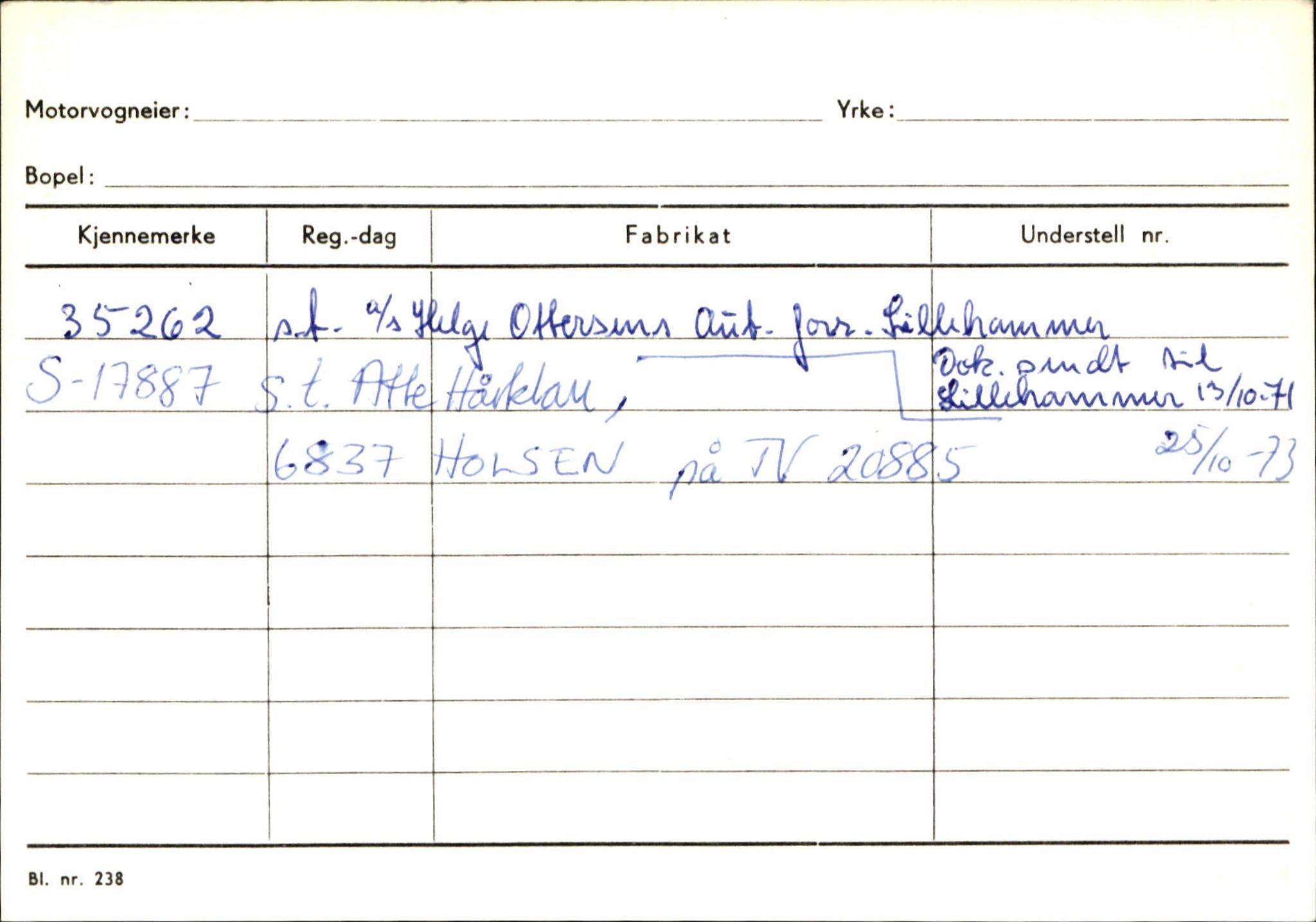 Statens vegvesen, Sogn og Fjordane vegkontor, SAB/A-5301/4/F/L0131: Eigarregister Høyanger P-Å. Stryn S-Å, 1945-1975, p. 751