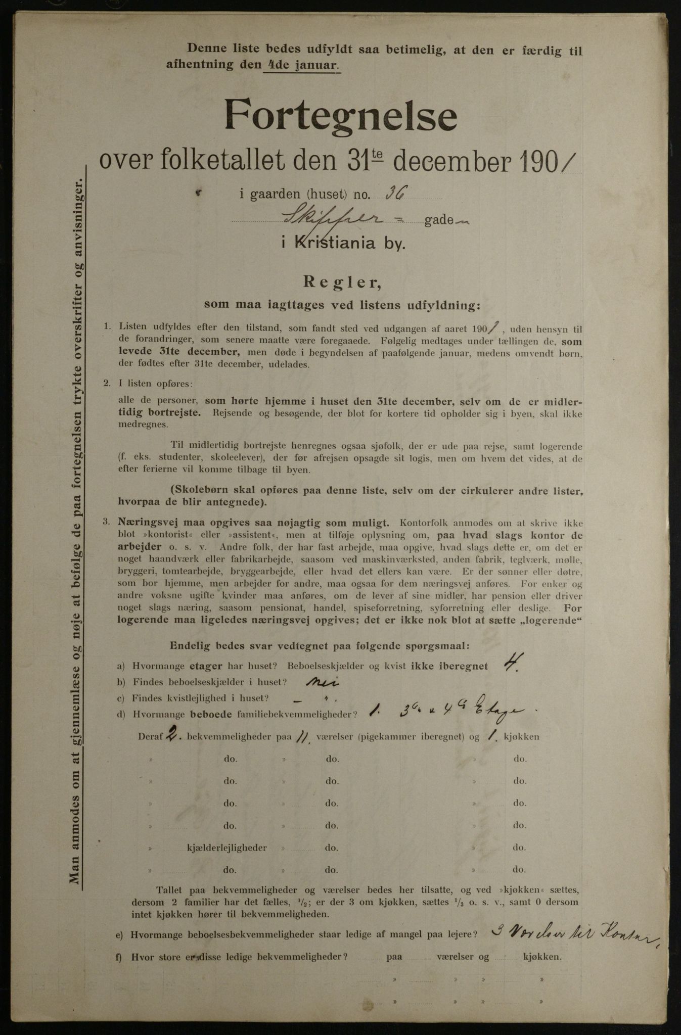 OBA, Municipal Census 1901 for Kristiania, 1901, p. 14762