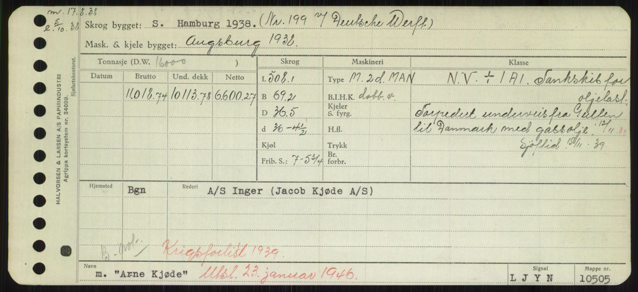 Sjøfartsdirektoratet med forløpere, Skipsmålingen, AV/RA-S-1627/H/Hd/L0002: Fartøy, Apa-Axe, p. 149