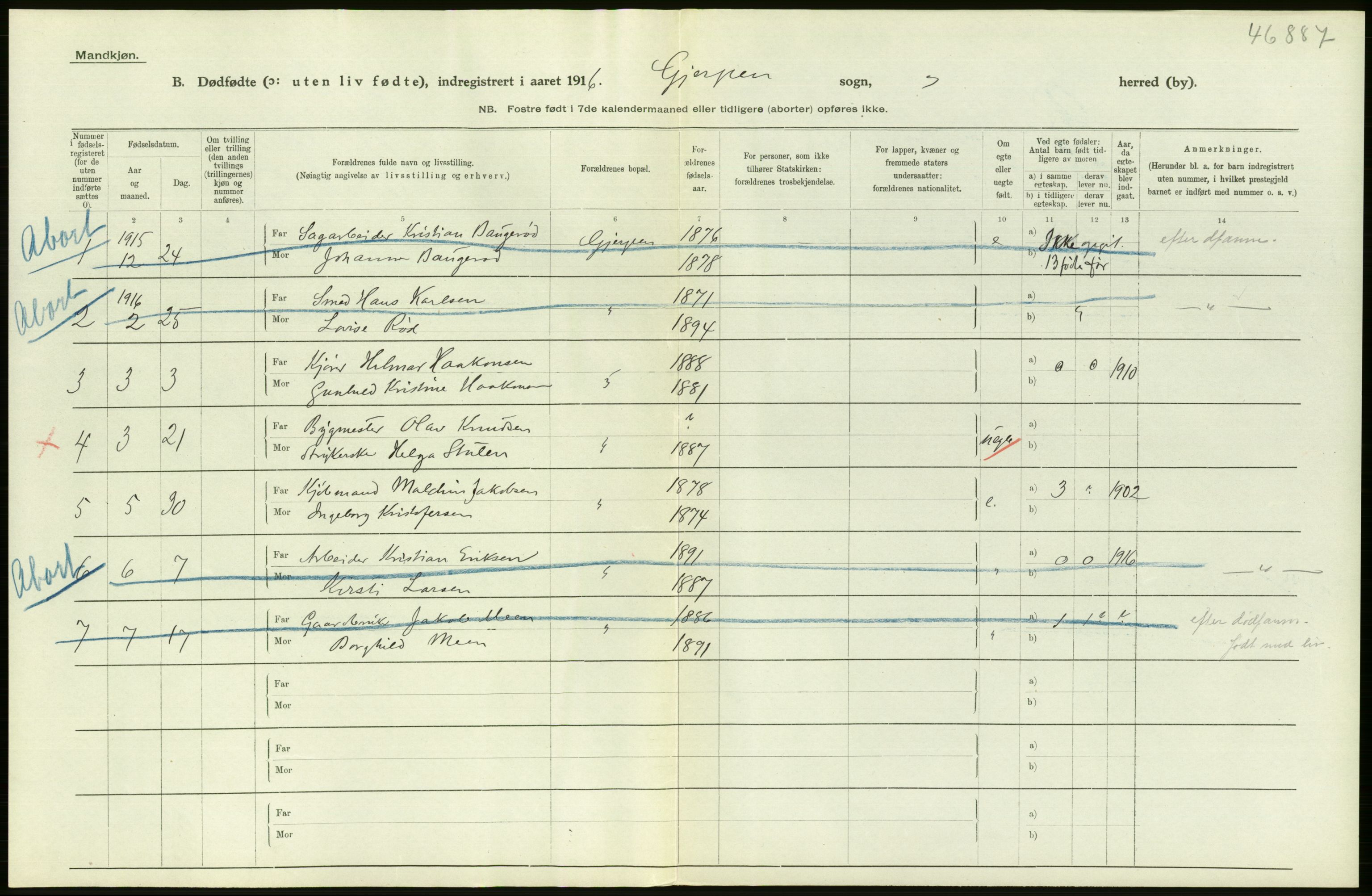 Statistisk sentralbyrå, Sosiodemografiske emner, Befolkning, RA/S-2228/D/Df/Dfb/Dfbf/L0024: Bratsberg amt: Døde, dødfødte. Bygder og byer., 1916, p. 60