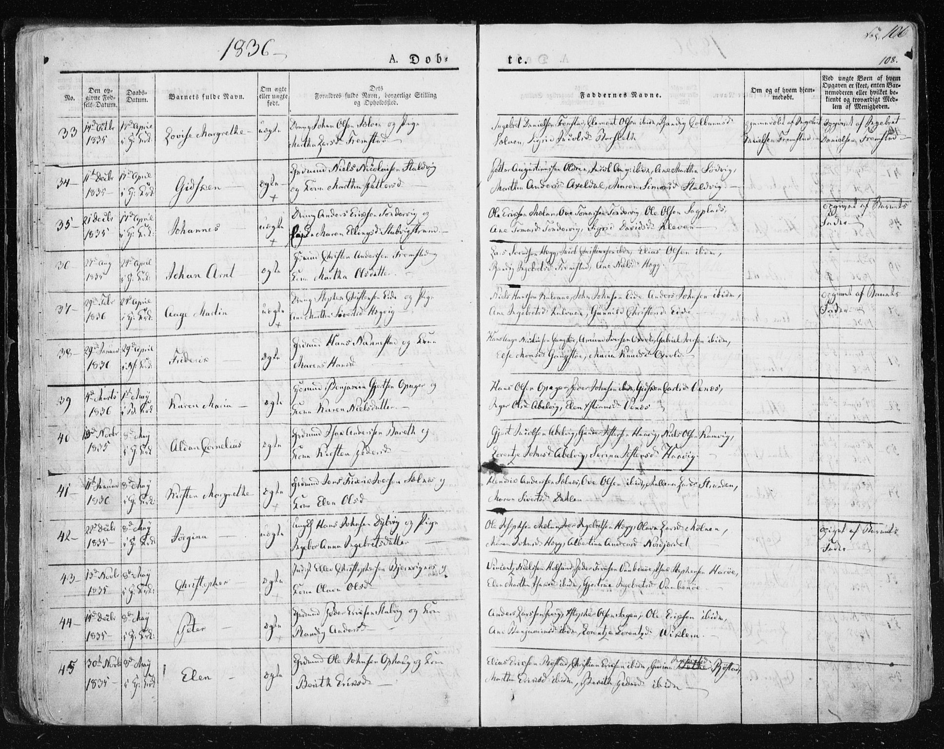 Ministerialprotokoller, klokkerbøker og fødselsregistre - Sør-Trøndelag, AV/SAT-A-1456/659/L0735: Parish register (official) no. 659A05, 1826-1841, p. 106