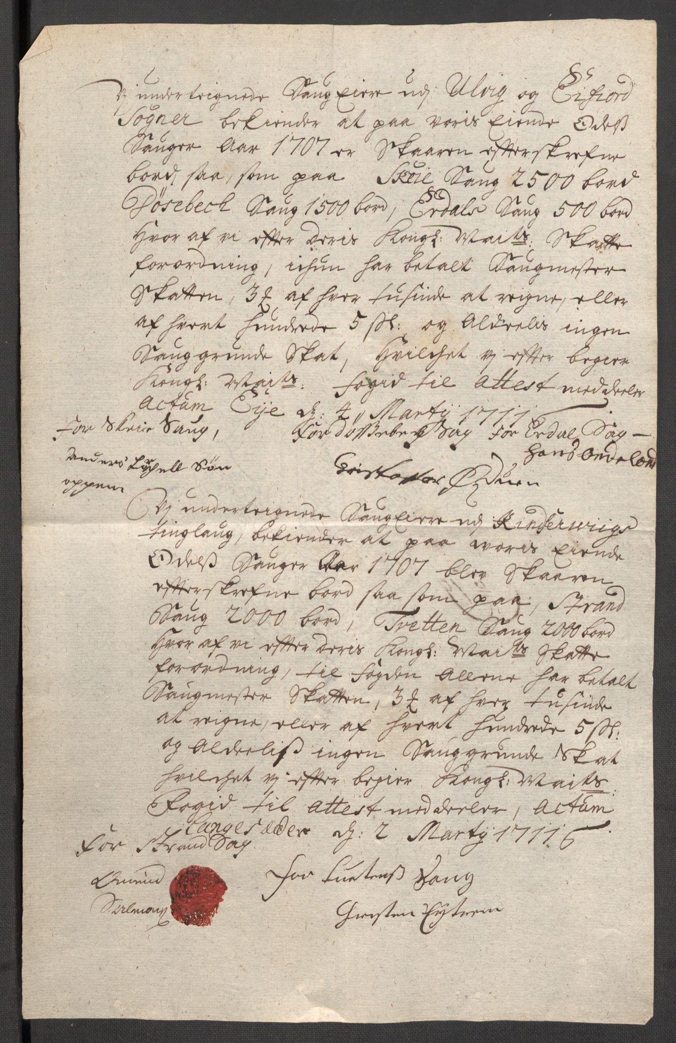 Rentekammeret inntil 1814, Reviderte regnskaper, Fogderegnskap, AV/RA-EA-4092/R48/L2984: Fogderegnskap Sunnhordland og Hardanger, 1706-1707, p. 385