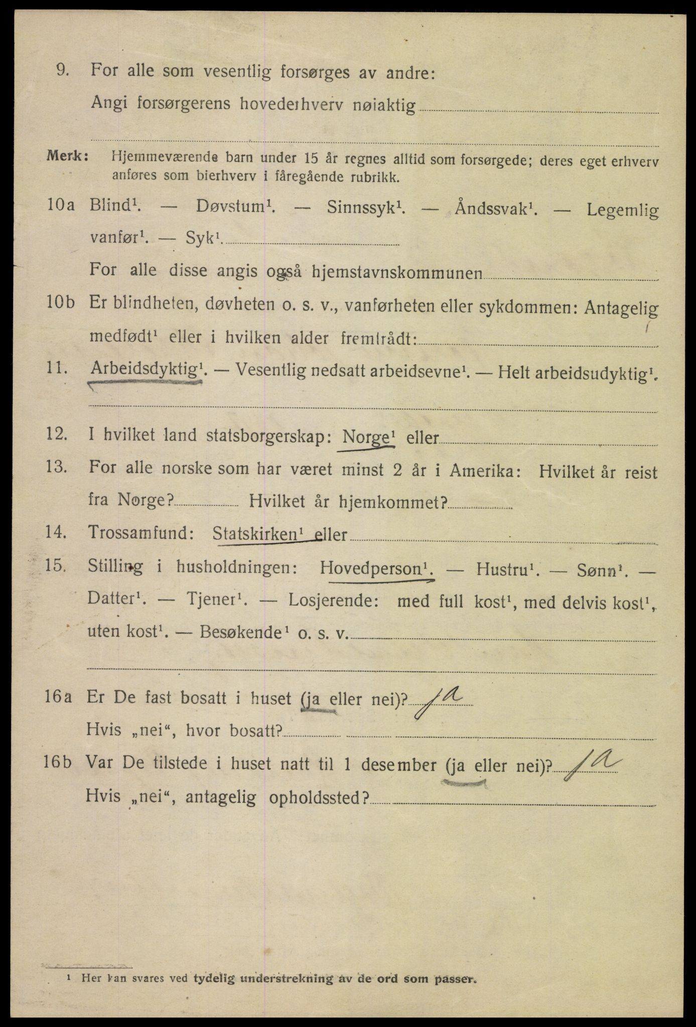 SAK, 1920 census for Kristiansand, 1920, p. 14368