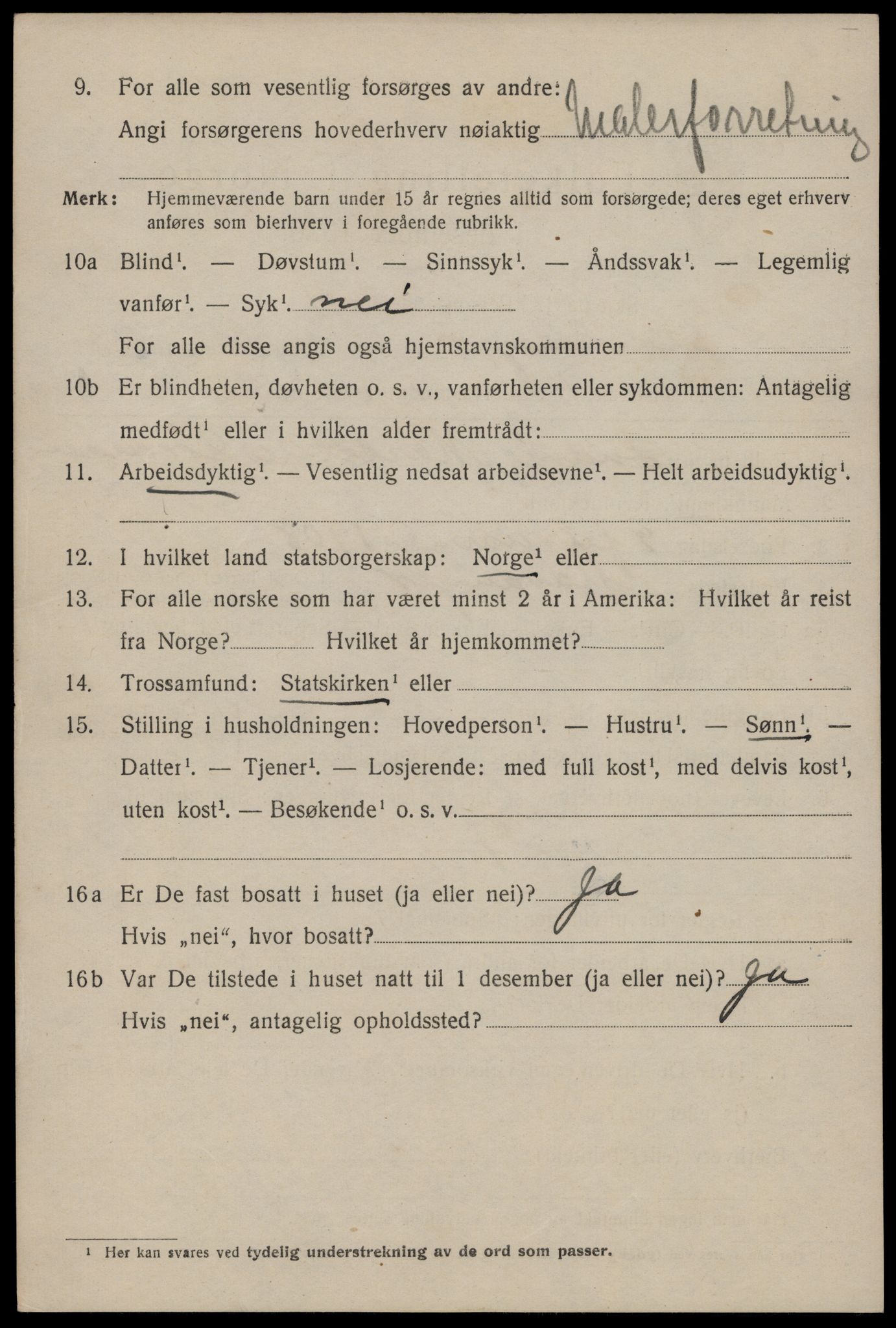 SAST, 1920 census for Stavanger, 1920, p. 59547