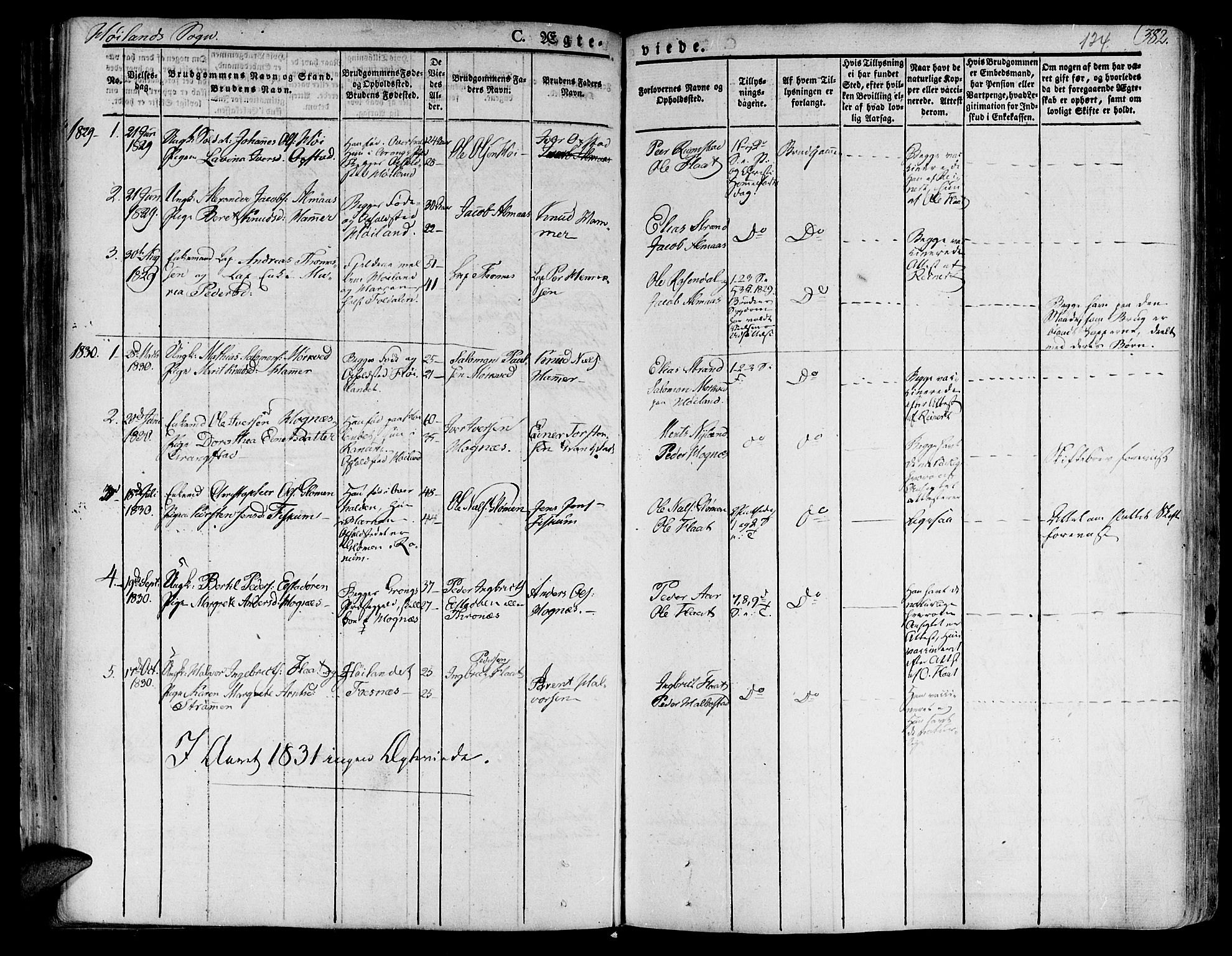Ministerialprotokoller, klokkerbøker og fødselsregistre - Nord-Trøndelag, SAT/A-1458/758/L0510: Parish register (official) no. 758A01 /2, 1821-1841, p. 124