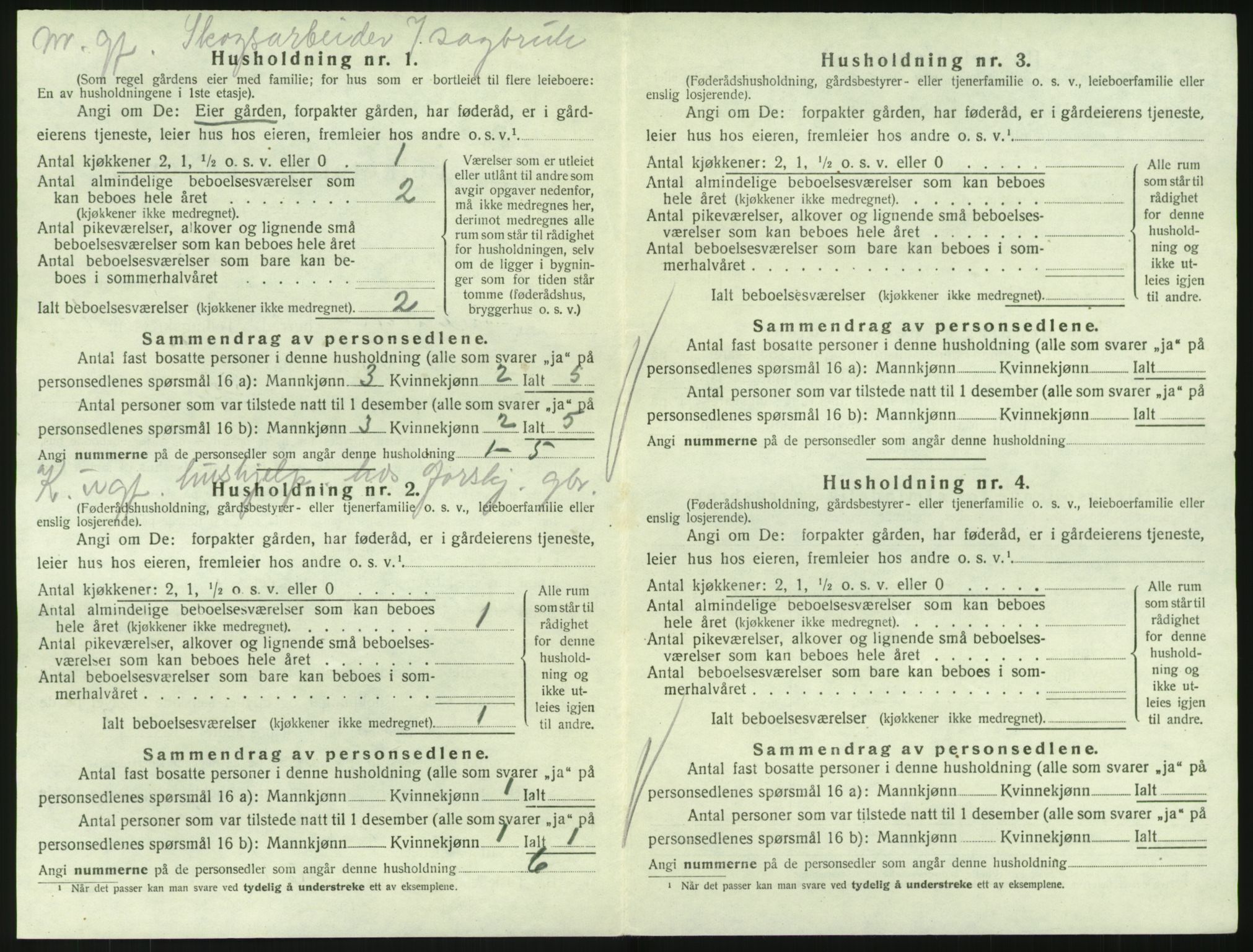 SAKO, 1920 census for Hedrum, 1920, p. 1266