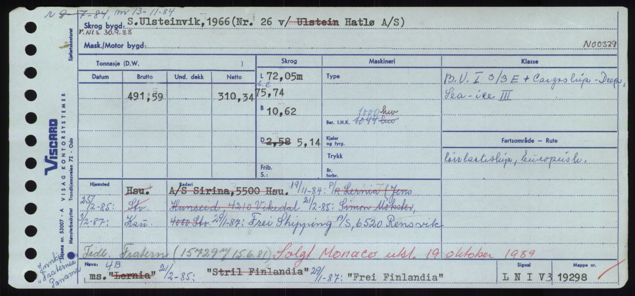 Sjøfartsdirektoratet med forløpere, Skipsmålingen, AV/RA-S-1627/H/Hd/L0011: Fartøy, Fla-Får, p. 359