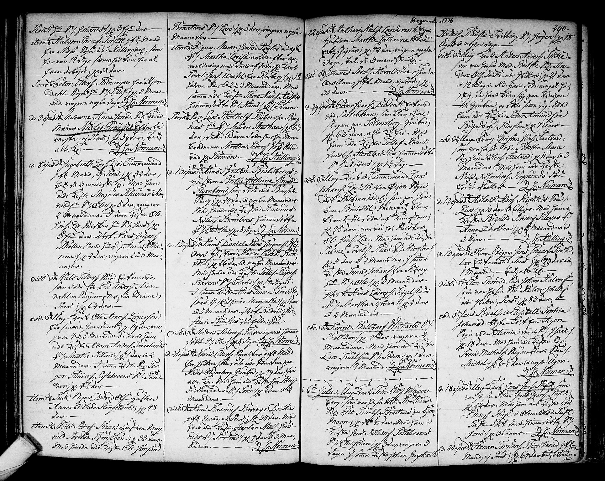 Kongsberg kirkebøker, SAKO/A-22/F/Fa/L0005: Parish register (official) no. I 5, 1769-1782, p. 290