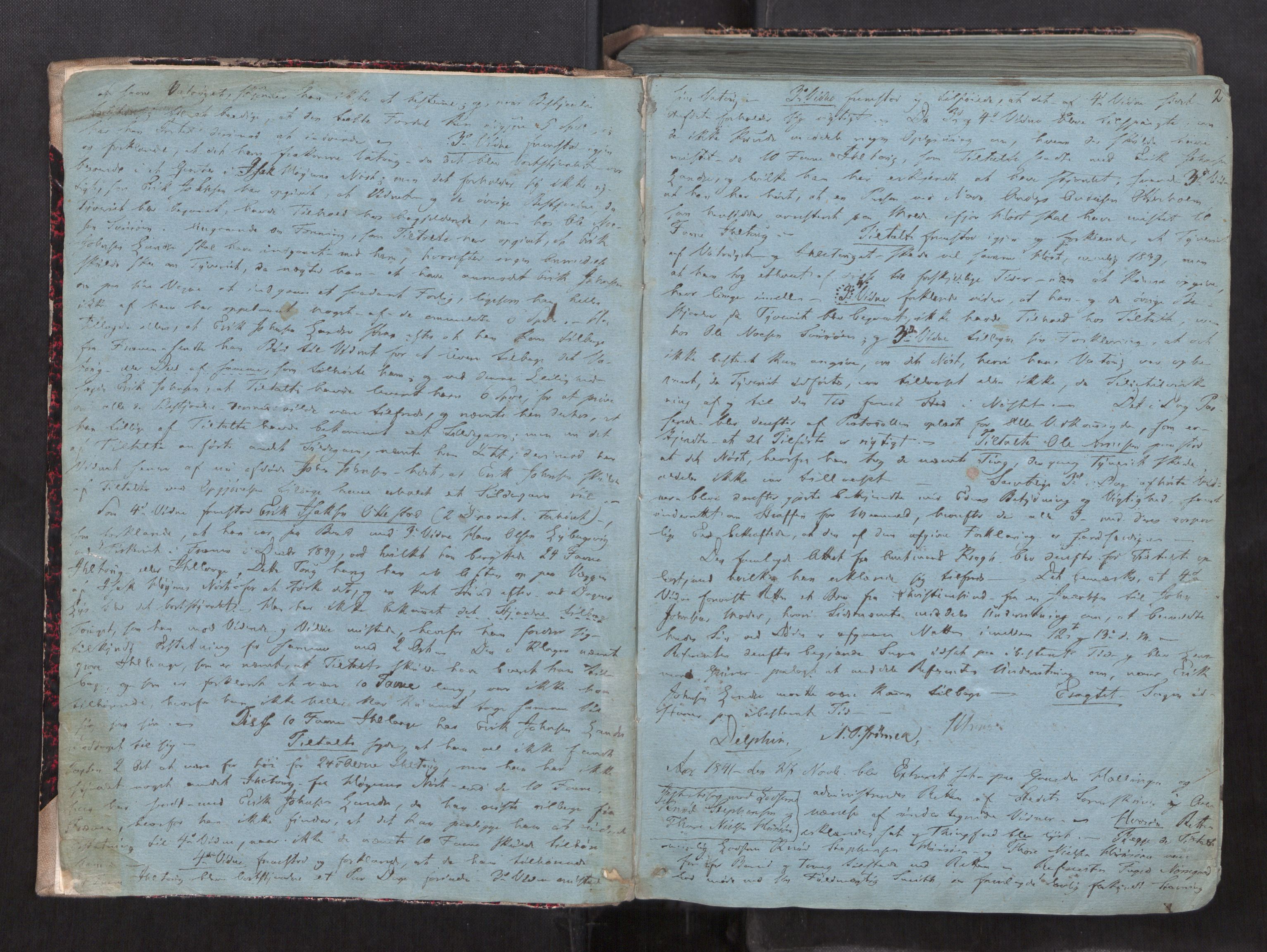 Romsdal sorenskriveri, AV/SAT-A-4149/1/1/1B/L0007: Ekstrarettsprotokoll, 1841-1848, p. 1b-2a