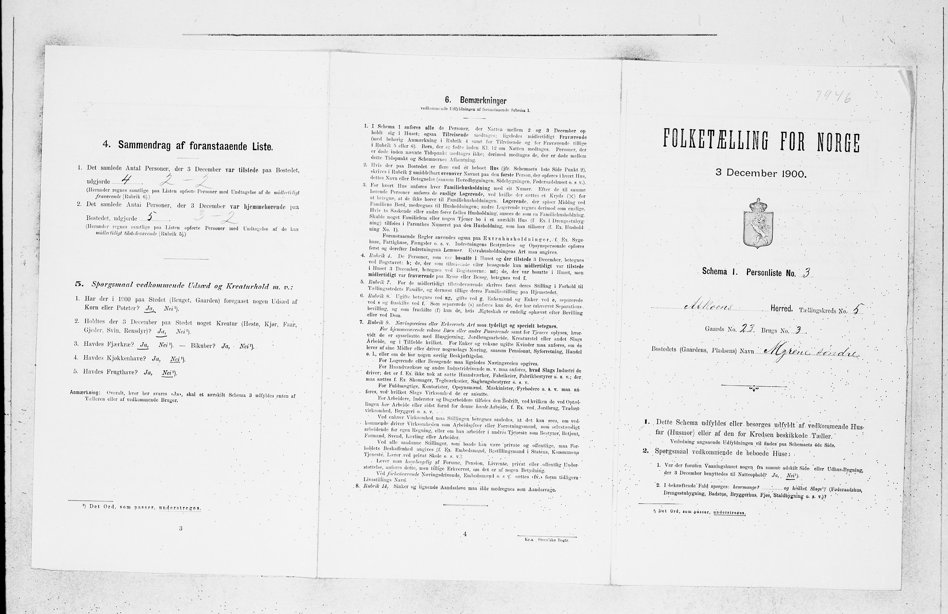 SAB, 1900 census for Askøy, 1900, p. 706