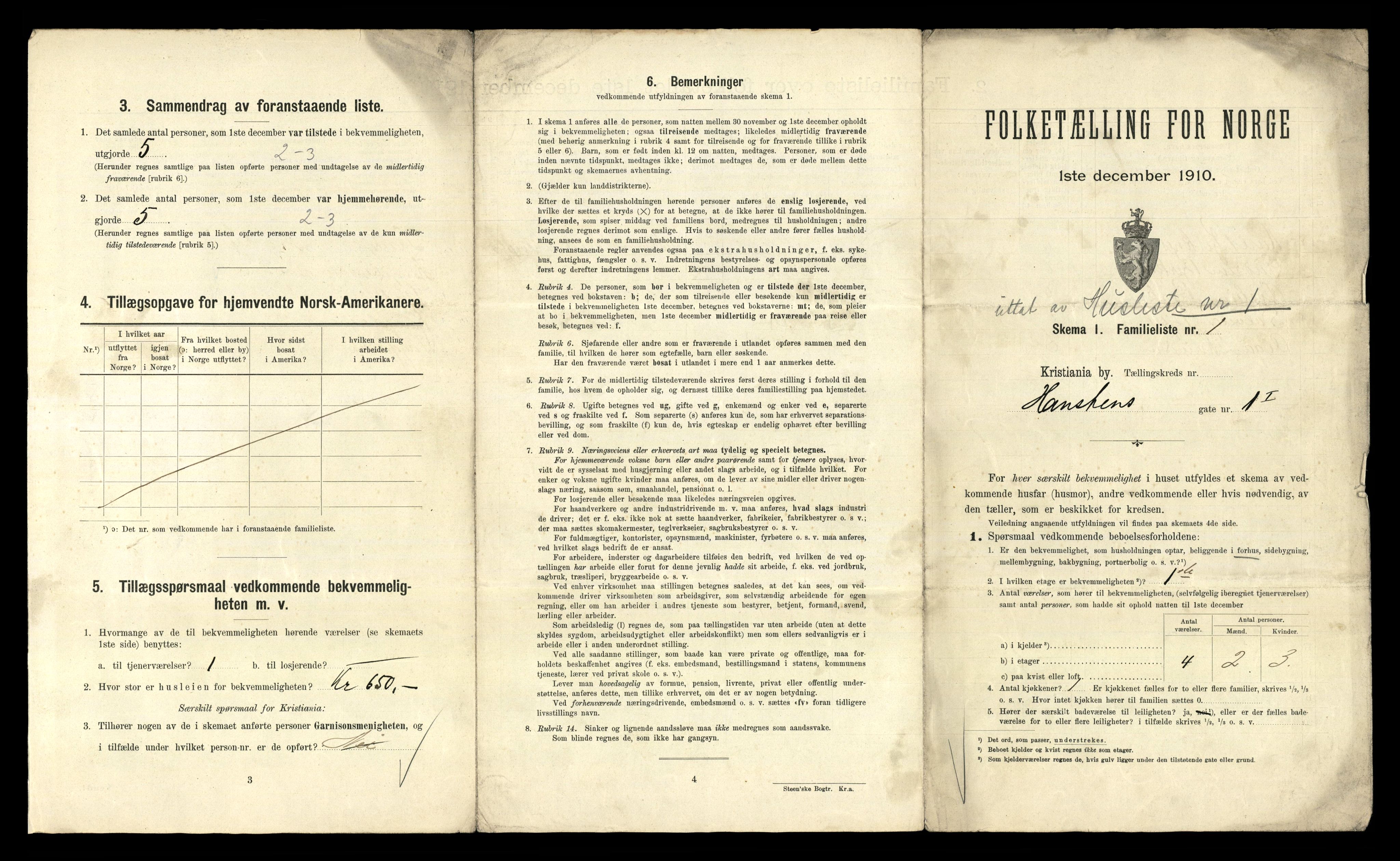 RA, 1910 census for Kristiania, 1910, p. 33627