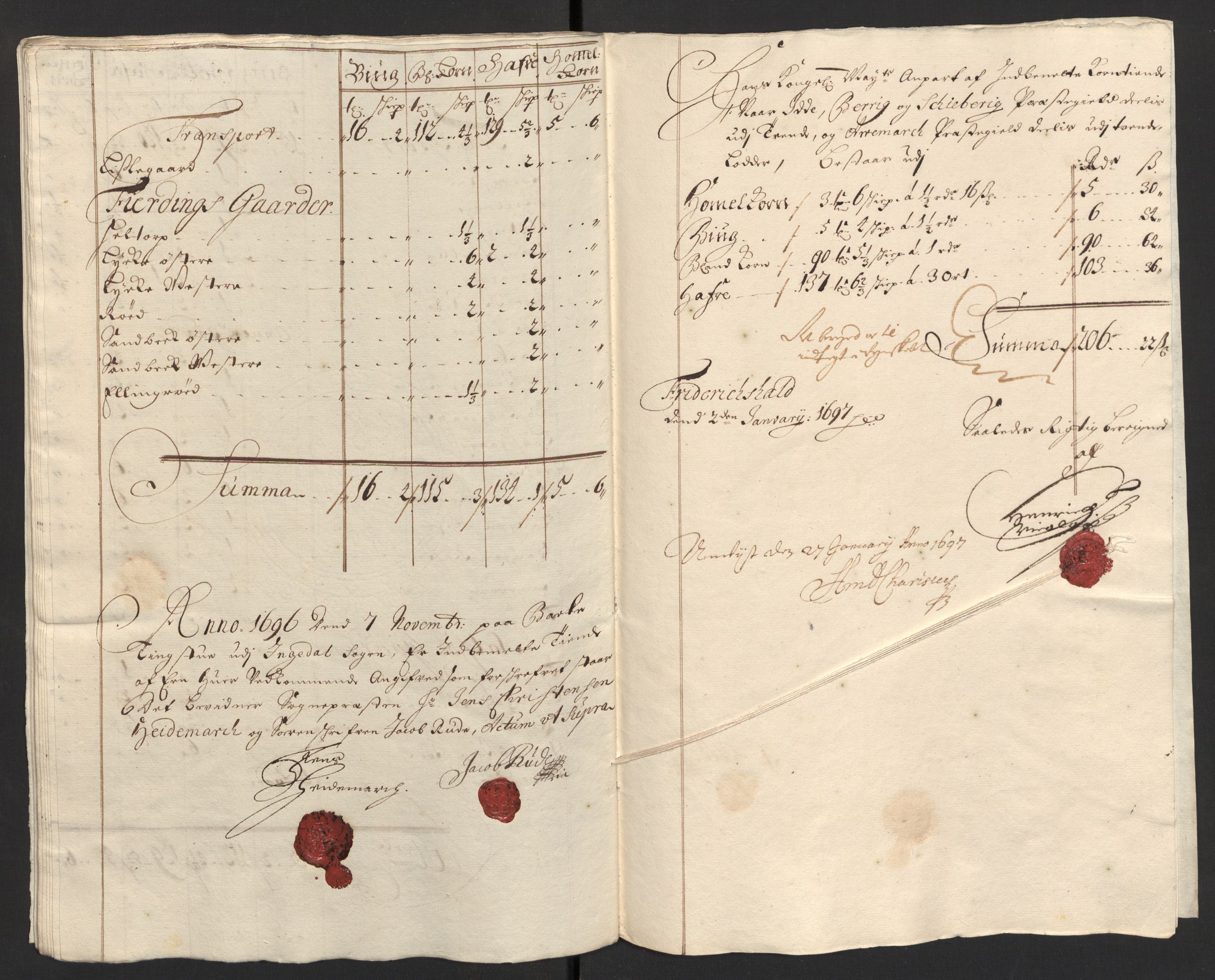 Rentekammeret inntil 1814, Reviderte regnskaper, Fogderegnskap, AV/RA-EA-4092/R01/L0013: Fogderegnskap Idd og Marker, 1696-1698, p. 110