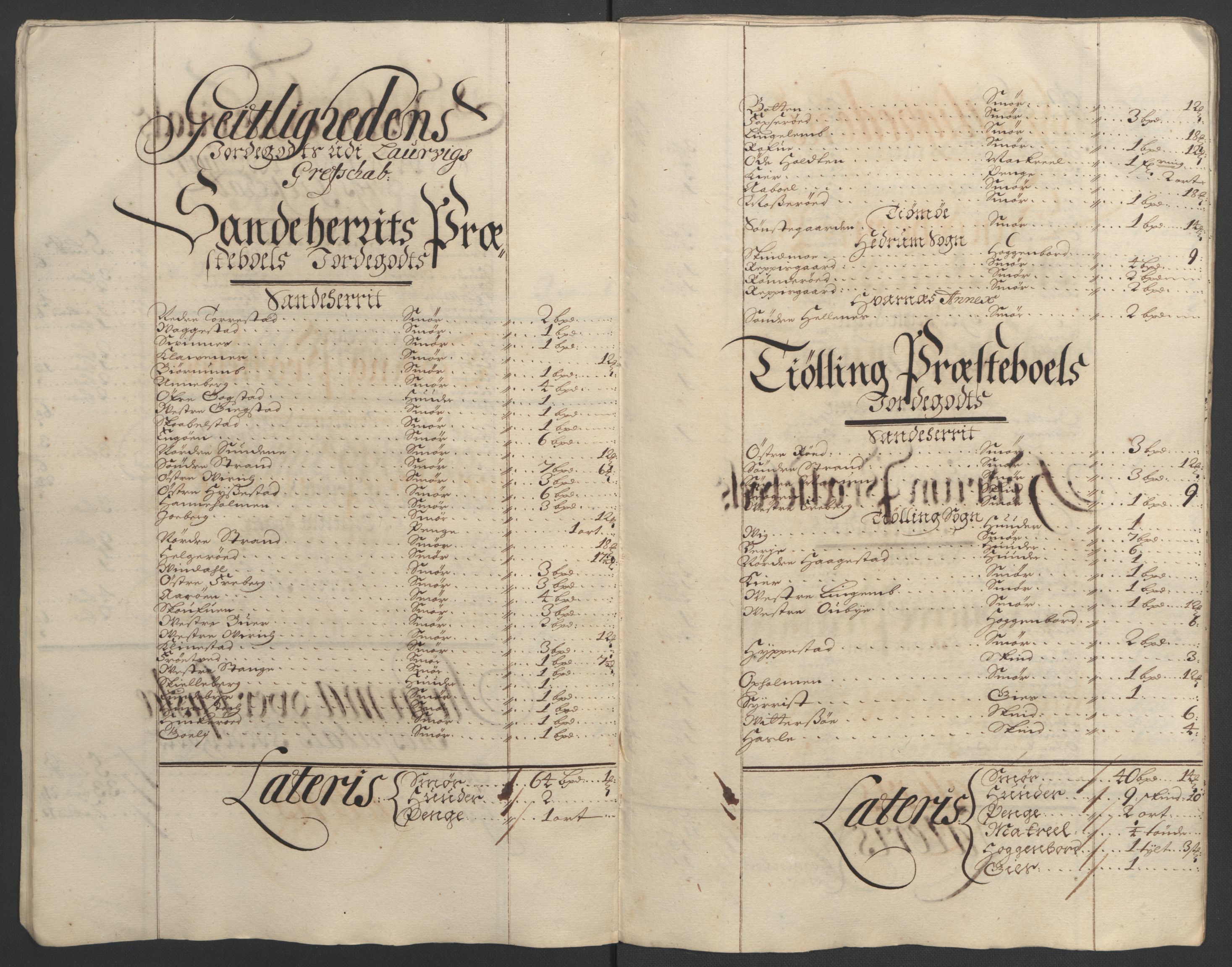 Rentekammeret inntil 1814, Reviderte regnskaper, Fogderegnskap, AV/RA-EA-4092/R33/L1974: Fogderegnskap Larvik grevskap, 1693-1695, p. 26