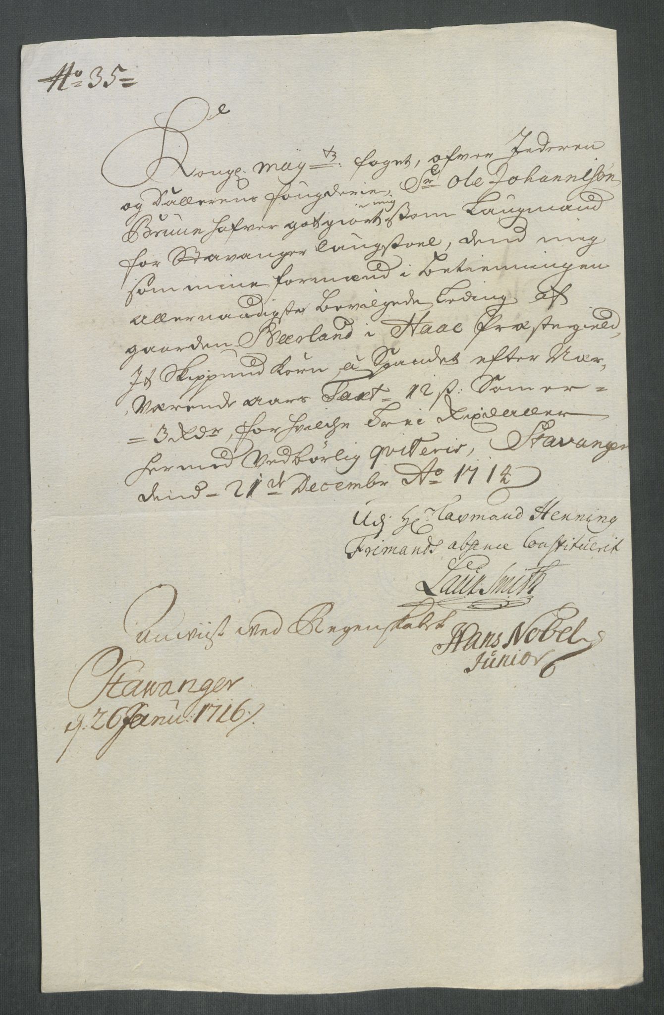 Rentekammeret inntil 1814, Reviderte regnskaper, Fogderegnskap, AV/RA-EA-4092/R46/L2738: Fogderegnskap Jæren og Dalane, 1713-1714, p. 351