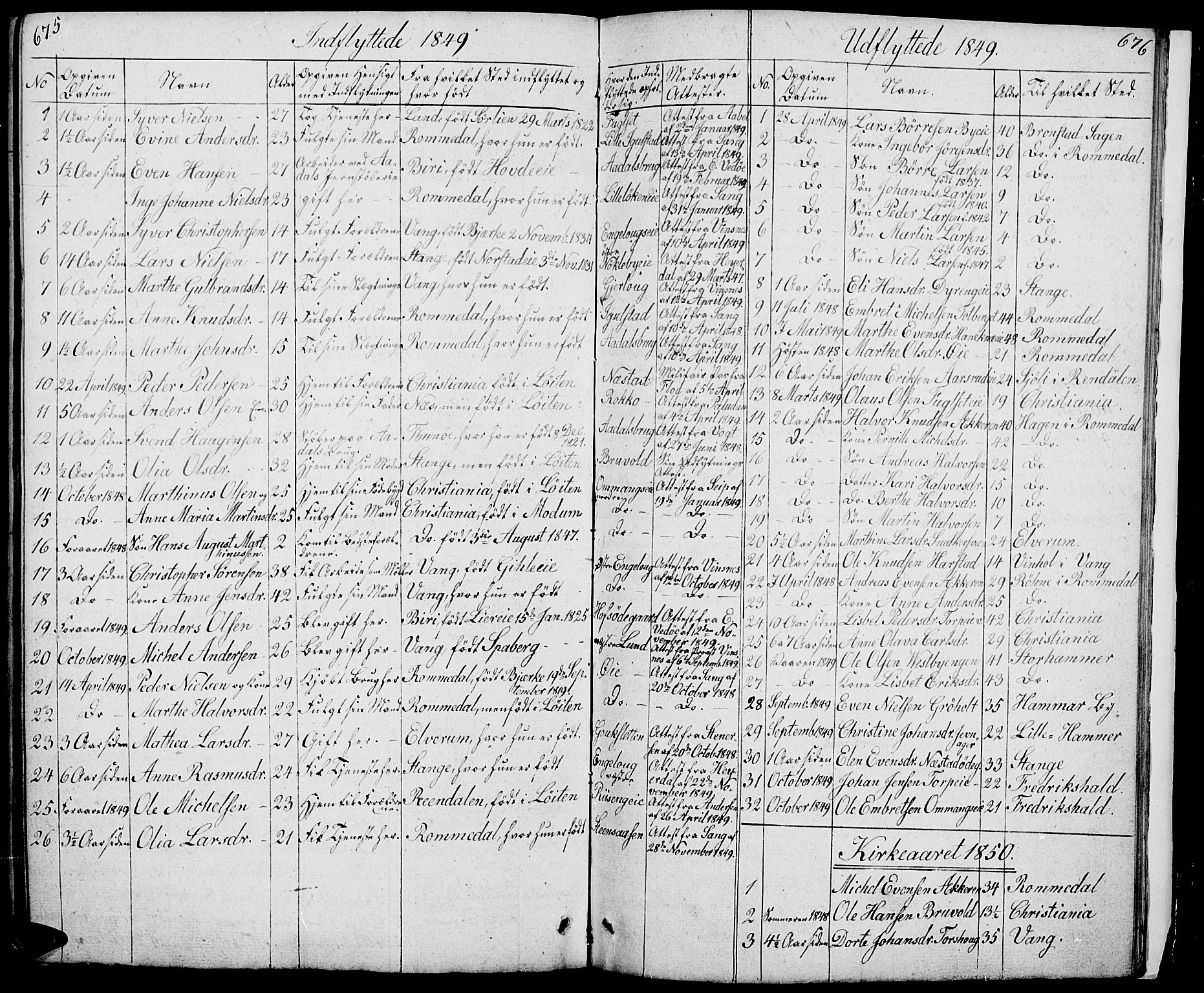 Løten prestekontor, AV/SAH-PREST-022/L/La/L0002: Parish register (copy) no. 2, 1832-1850, p. 675-676