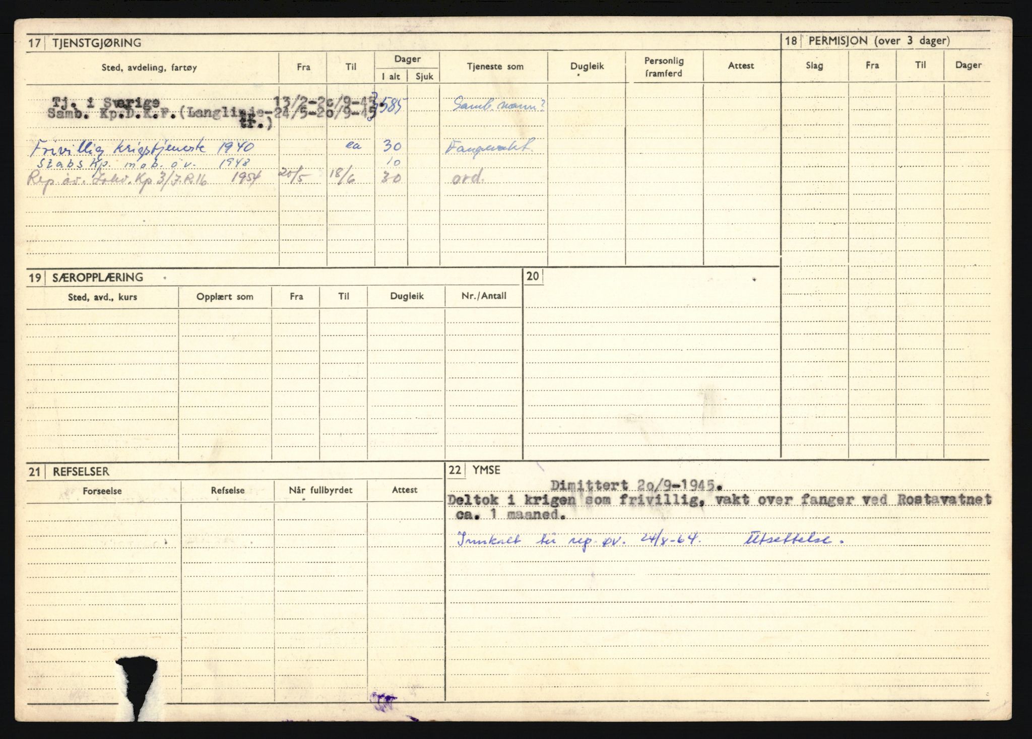 Forsvaret, Troms infanteriregiment nr. 16, AV/RA-RAFA-3146/P/Pa/L0024/0002: Rulleblad / Rulleblad for regimentets menige mannskaper, årsklasse 1941, 1941, p. 73