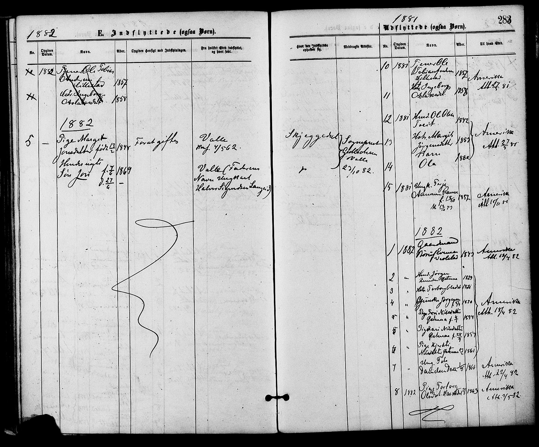 Åmli sokneprestkontor, SAK/1111-0050/F/Fa/Fac/L0009: Parish register (official) no. A 9 /3, 1869-1884, p. 283