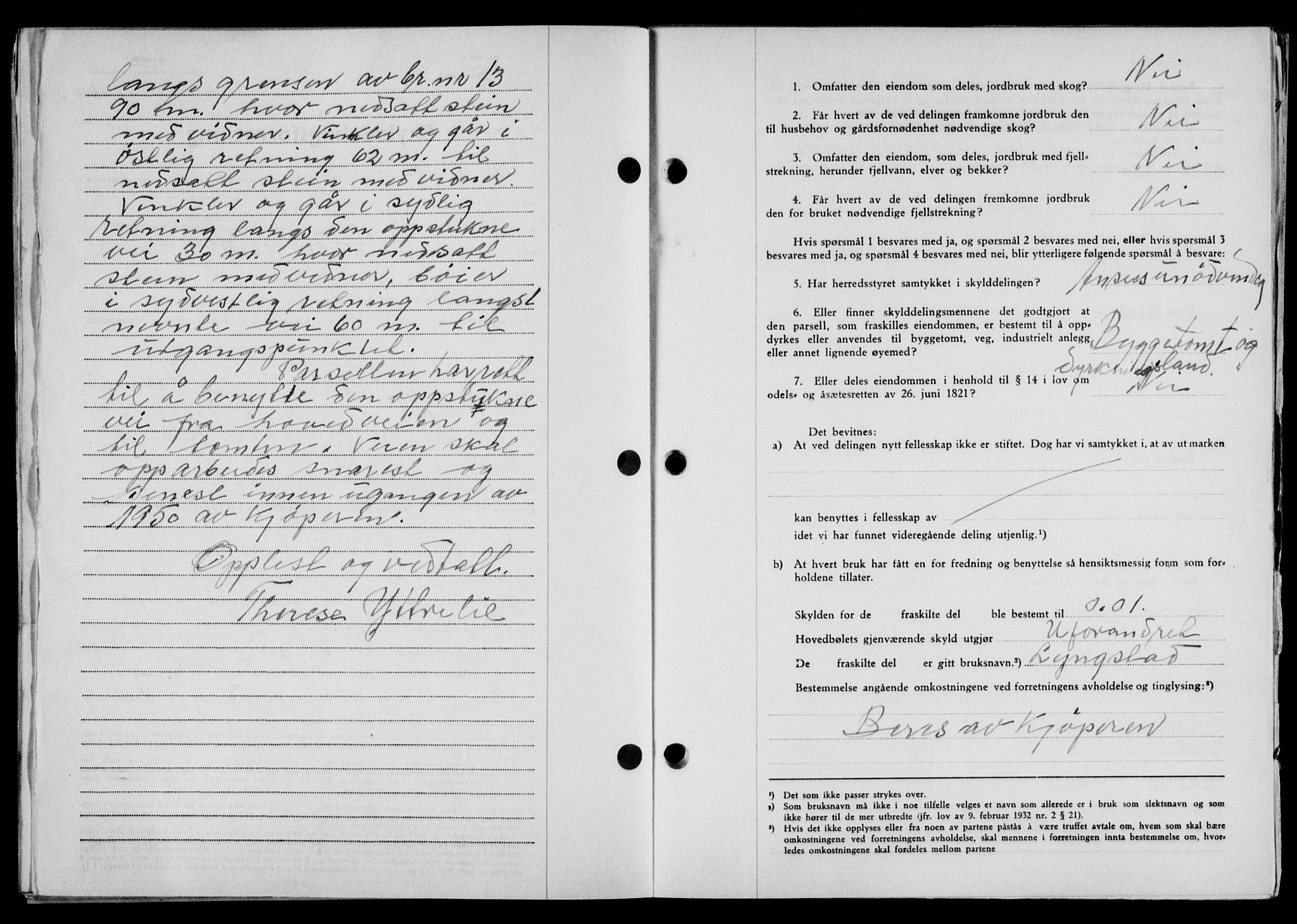 Lofoten sorenskriveri, SAT/A-0017/1/2/2C/L0021a: Mortgage book no. 21a, 1949-1949, Diary no: : 1644/1949