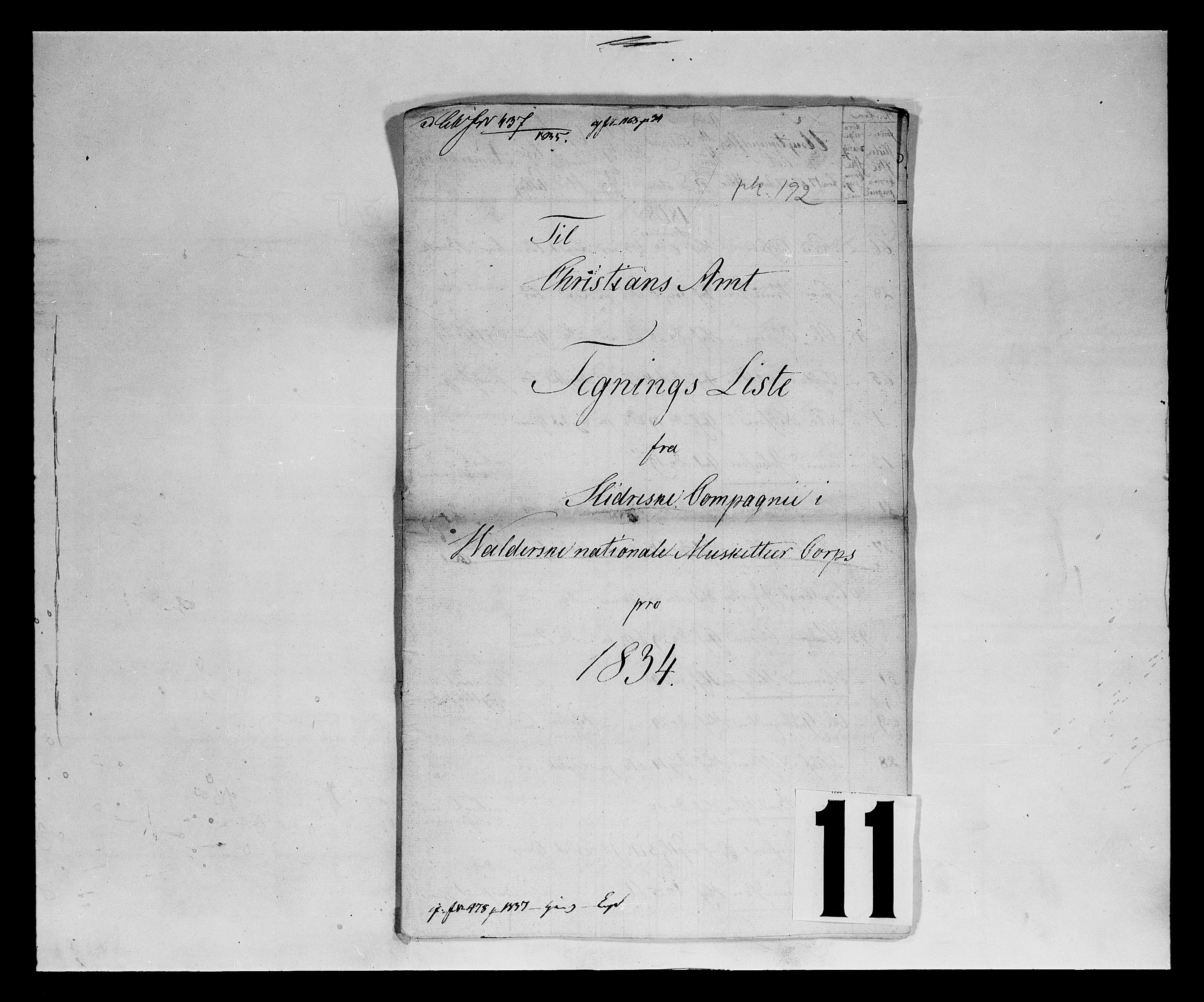 Fylkesmannen i Oppland, SAH/FYO-002/1/K/Kb/L1160: Valderske nasjonale musketérkorps - Slidreske kompani, 1818-1860, p. 149