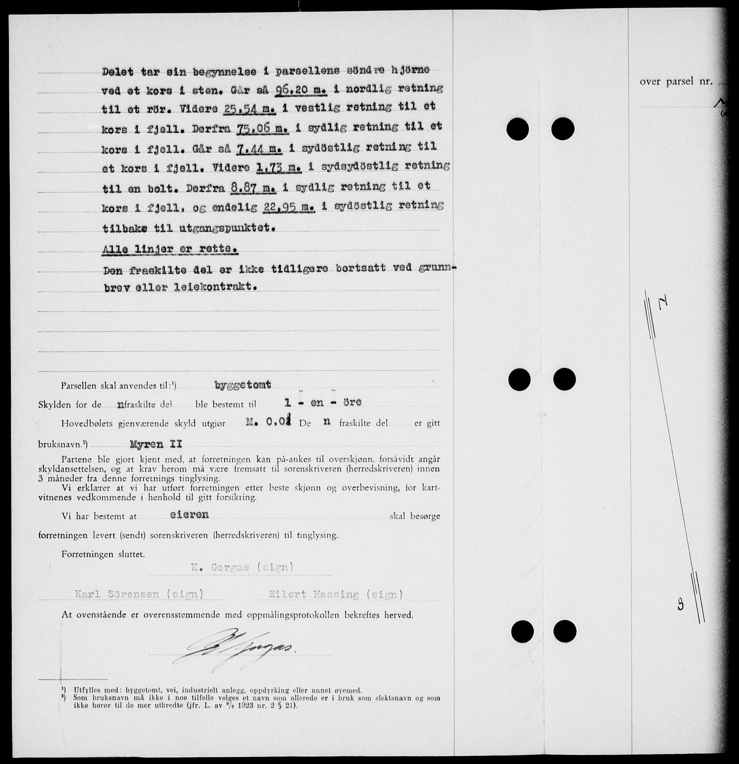 Onsøy sorenskriveri, SAO/A-10474/G/Ga/Gab/L0021: Mortgage book no. II A-21, 1947-1947, Diary no: : 2786/1947