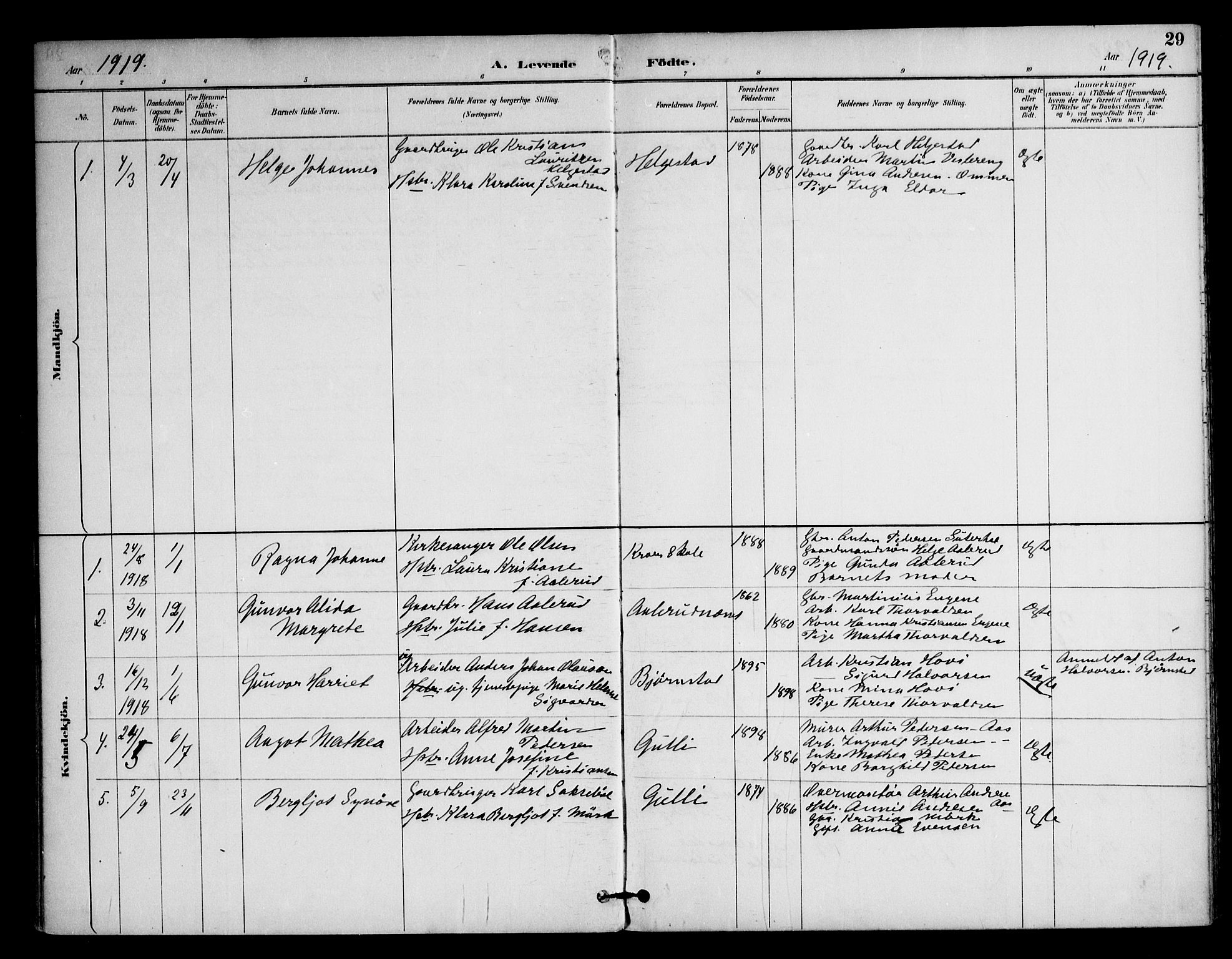 Ås prestekontor Kirkebøker, AV/SAO-A-10894/F/Fc/L0002: Parish register (official) no. III 2, 1892-1924, p. 29