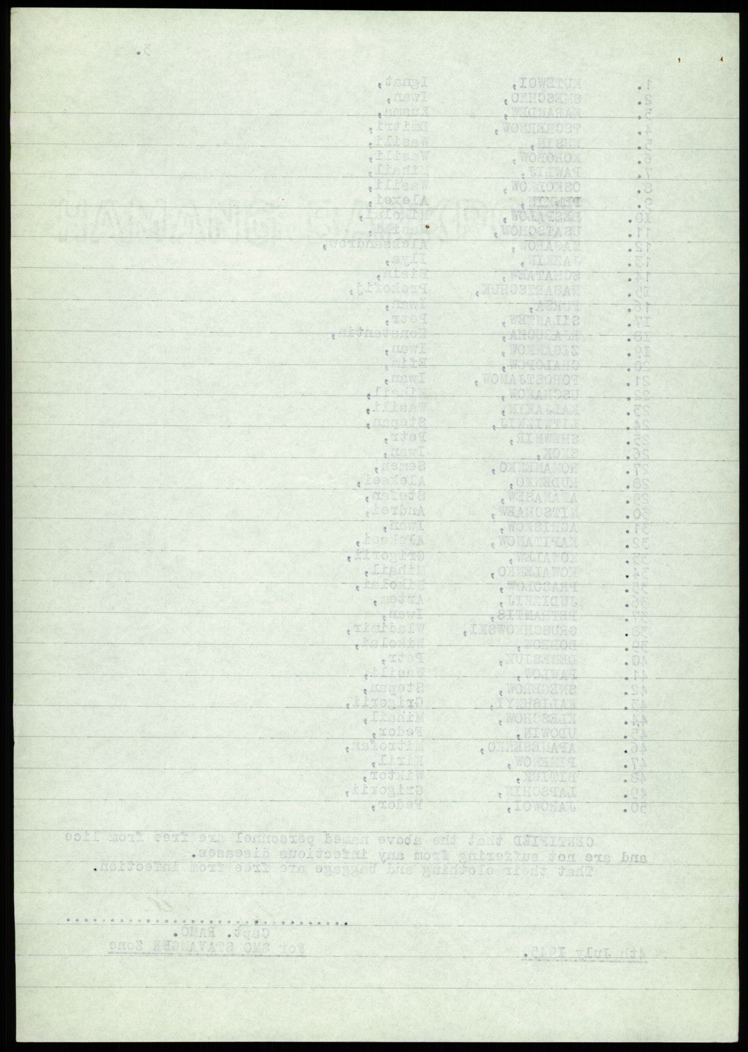 Flyktnings- og fangedirektoratet, Repatrieringskontoret, AV/RA-S-1681/D/Db/L0022: Displaced Persons (DPs) og sivile tyskere, 1945-1948, p. 495