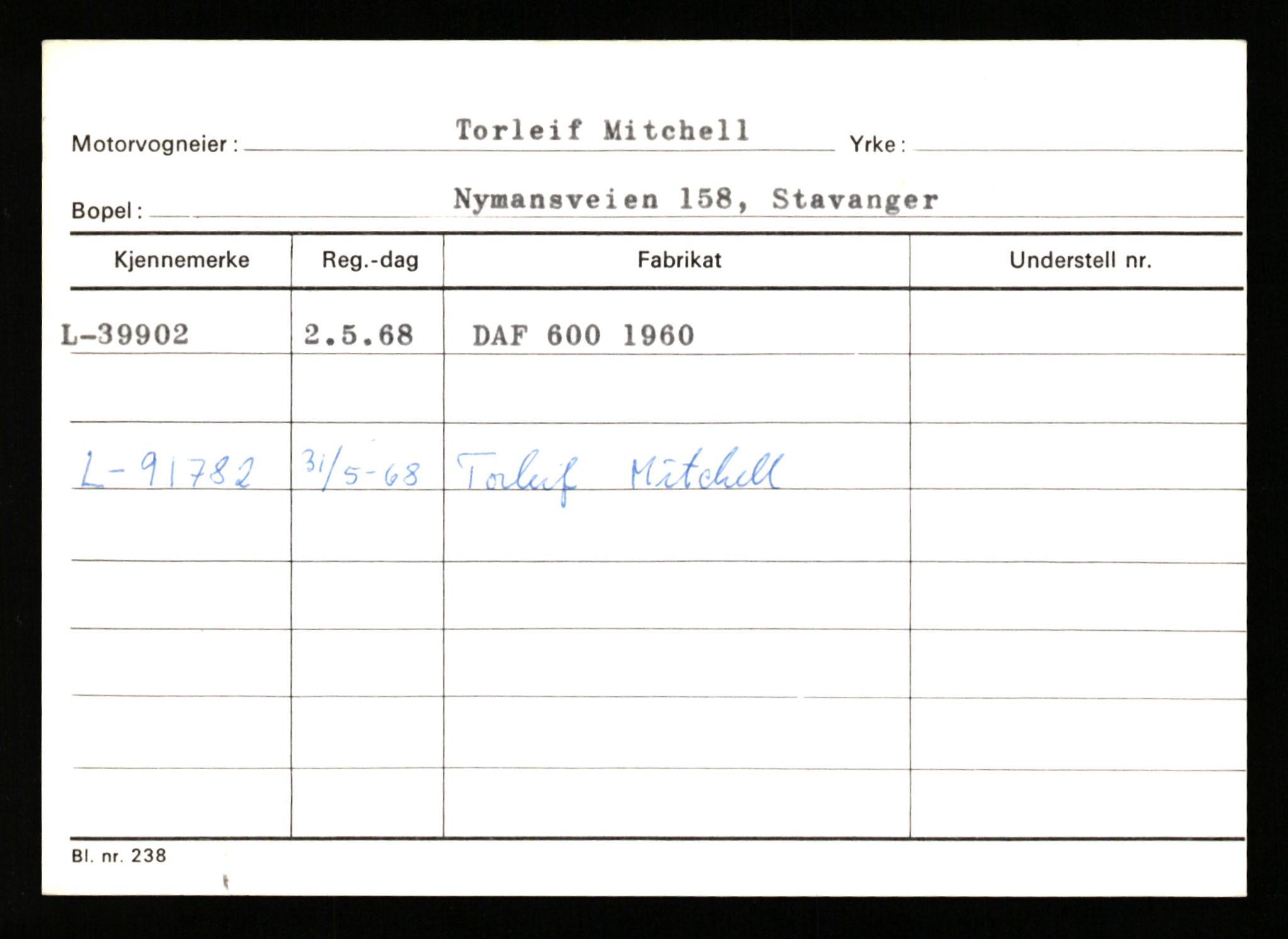 Stavanger trafikkstasjon, SAST/A-101942/0/G/L0006: Registreringsnummer: 34250 - 49007, 1930-1971, p. 1481