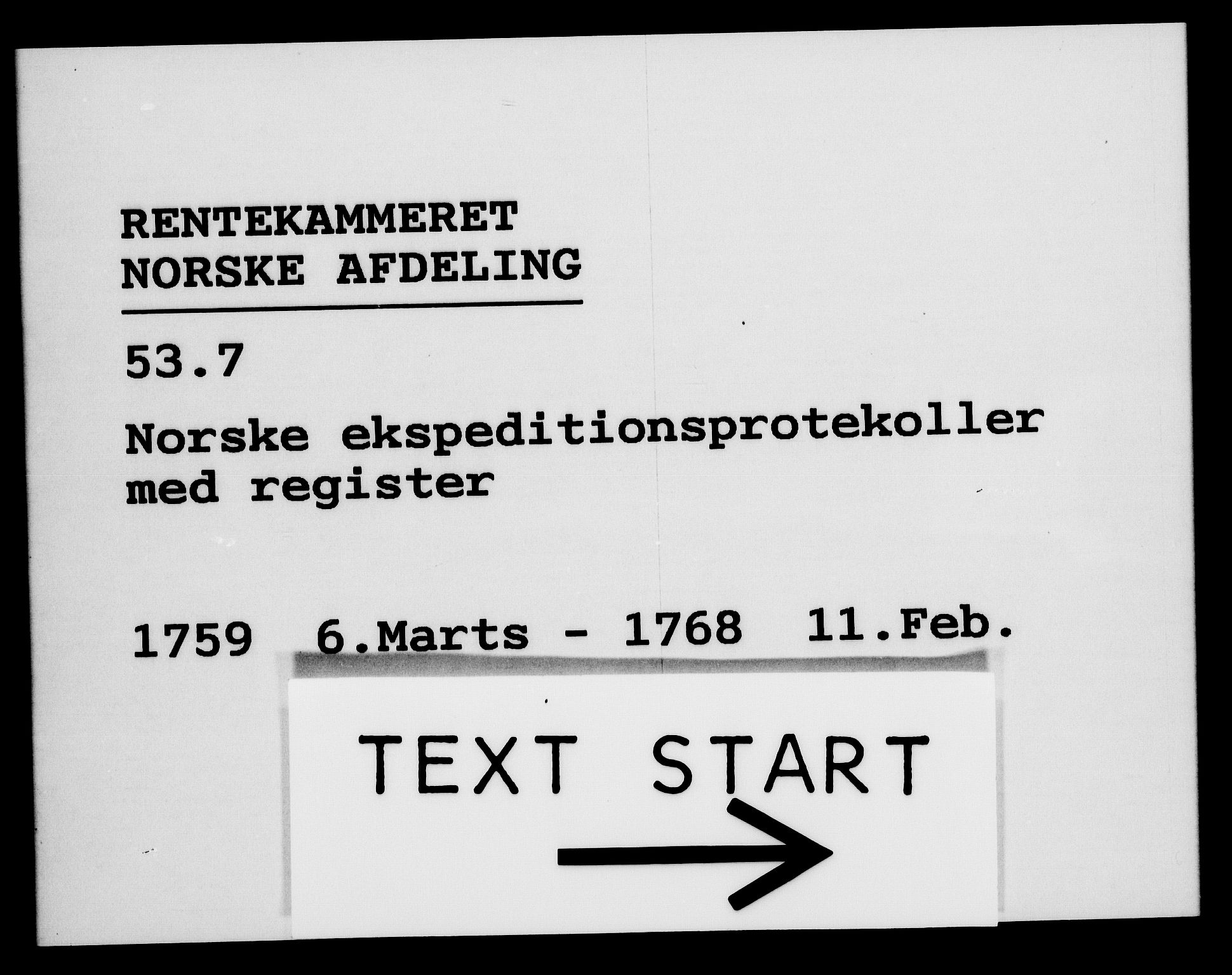 Rentekammeret, Kammerkanselliet, AV/RA-EA-3111/G/Gg/Gga/L0007: Norsk ekspedisjonsprotokoll med register (merket RK 53.7), 1759-1768