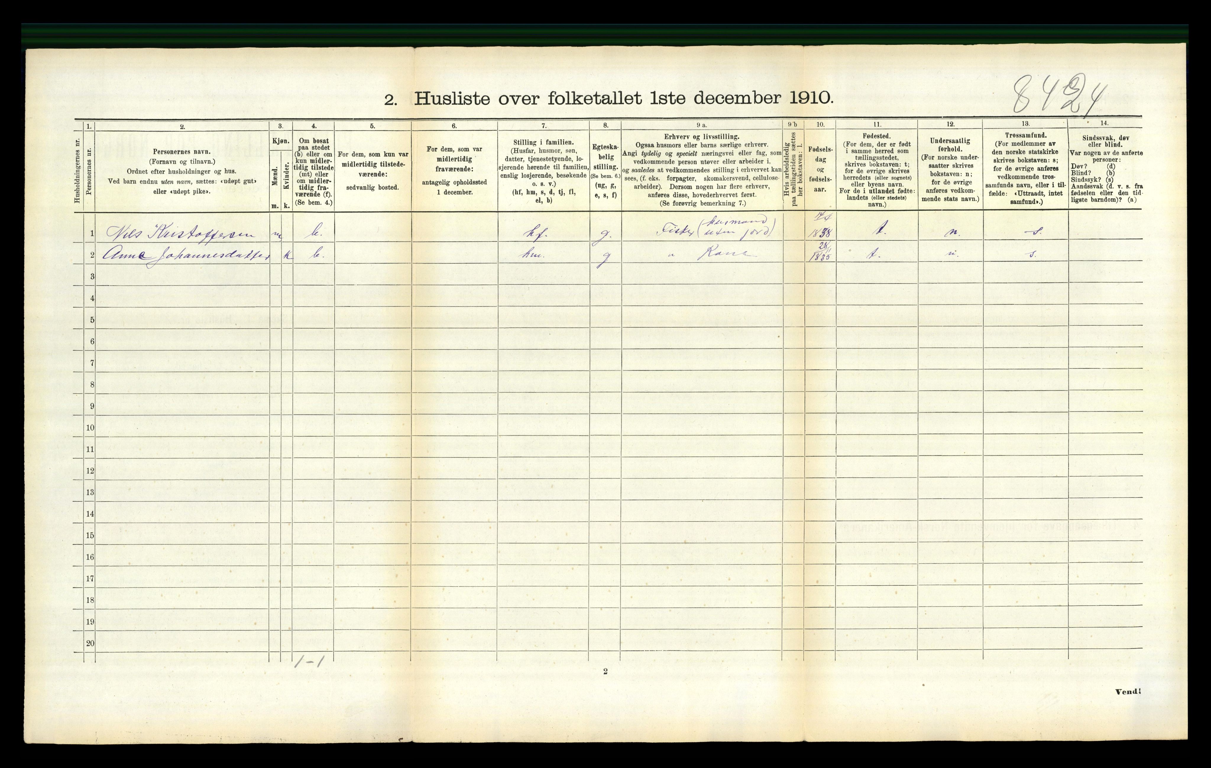 RA, 1910 census for Borge, 1910, p. 1392